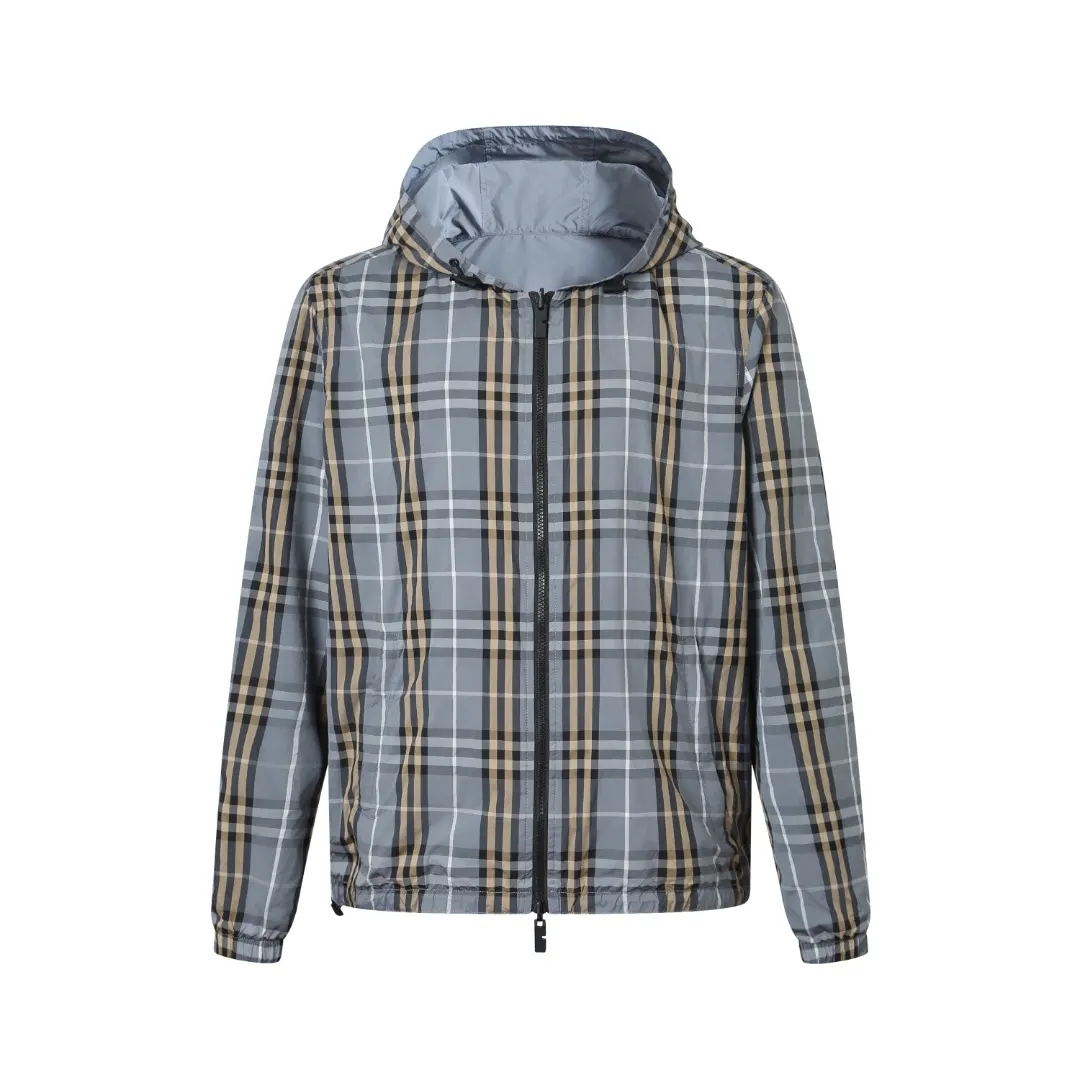 Reversible Check Hooded Jacket D38018777