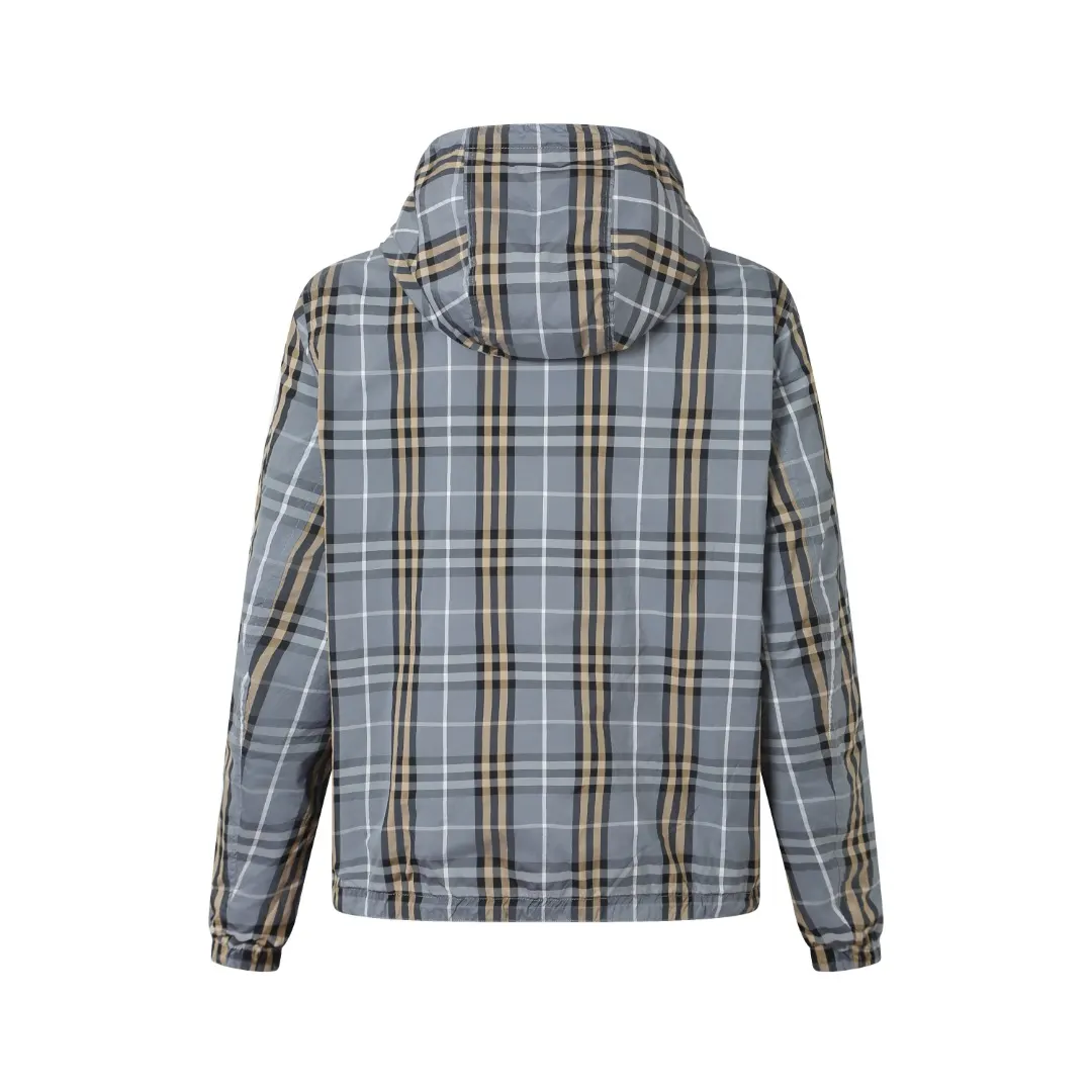 Reversible Check Hooded Jacket D38018777 — view 2