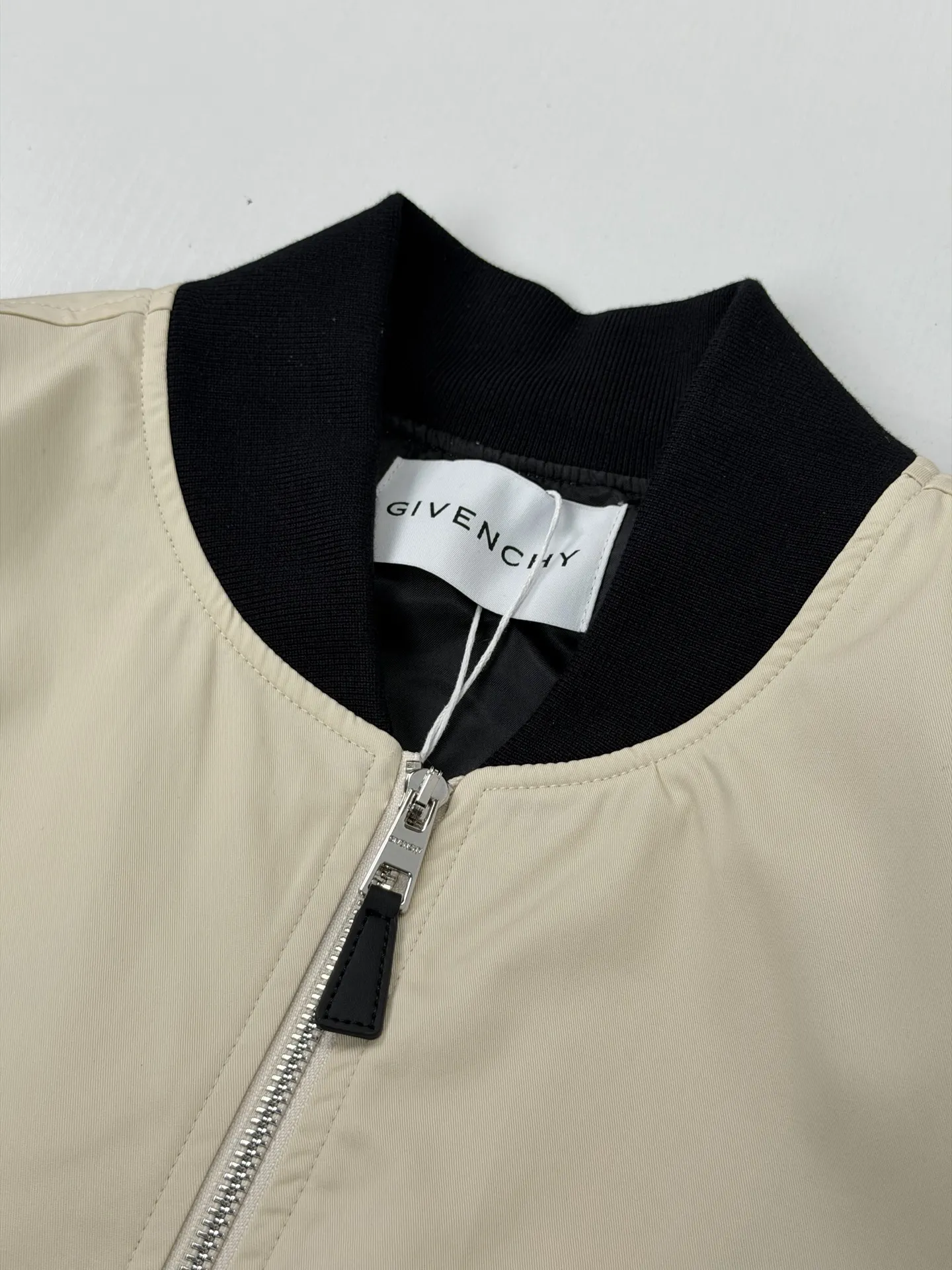 Leather-Trimmed Embroidered Bomber Jacket D38021968 — view 4