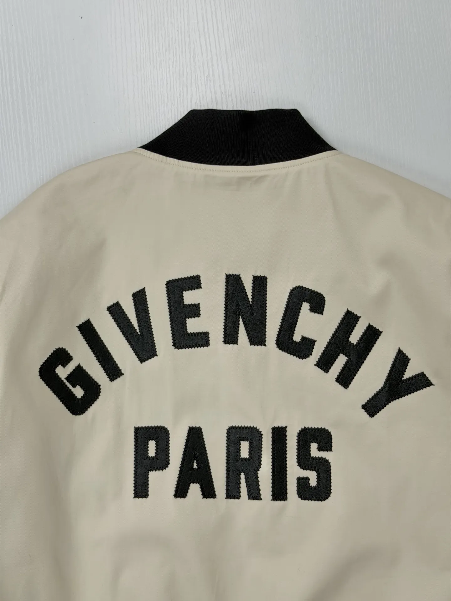 Leather-Trimmed Embroidered Bomber Jacket D38021968 — view 7
