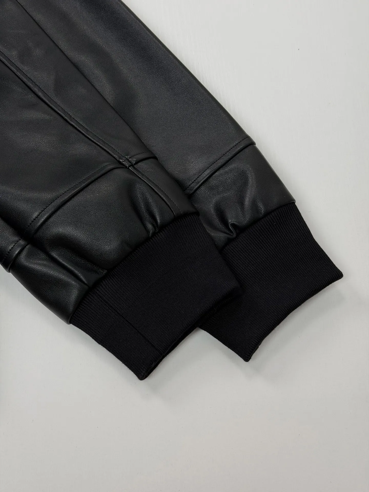 Leather-Trimmed Embroidered Bomber Jacket D38021968 — view 9