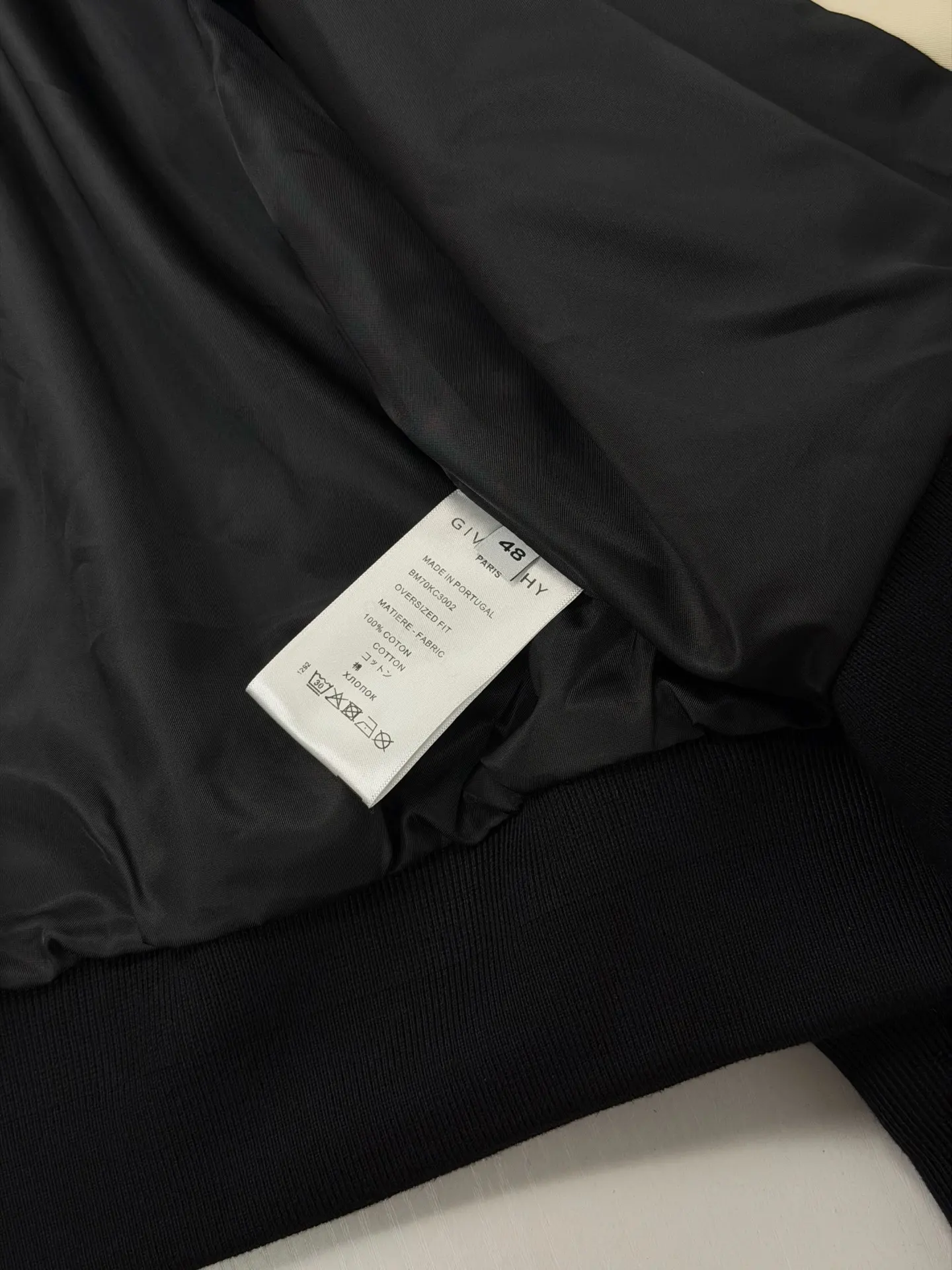 Leather-Trimmed Embroidered Bomber Jacket D38021968 — view 10