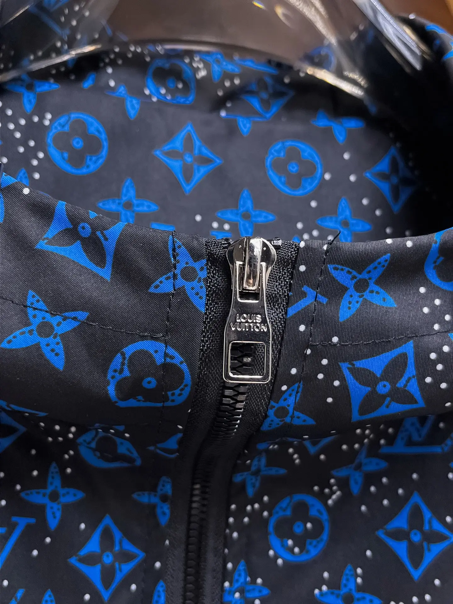 Monogram Print Hooded Windbreaker Jacket D38015091 — view 5
