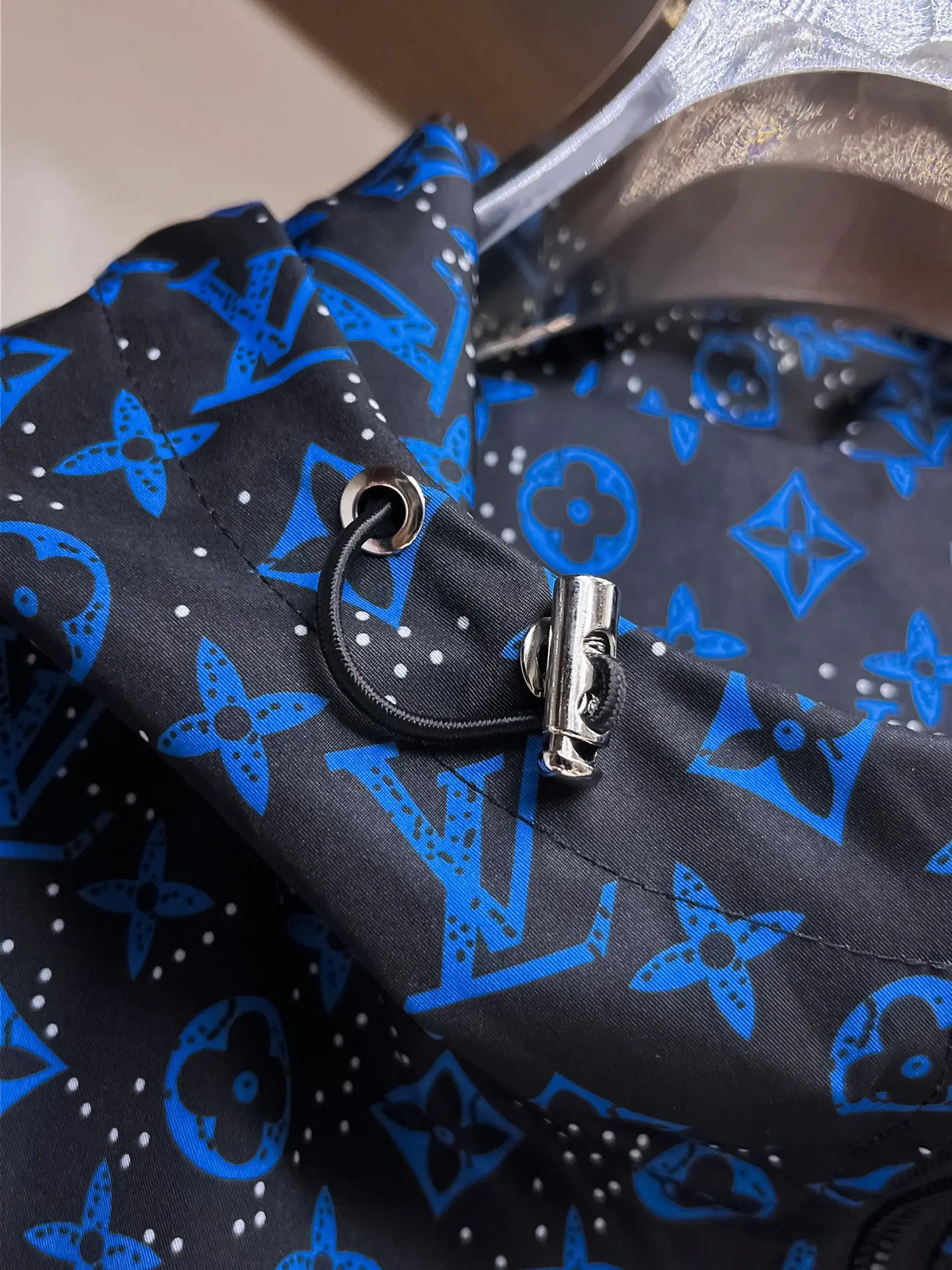 Monogram Print Hooded Windbreaker Jacket D38015091 — view 6