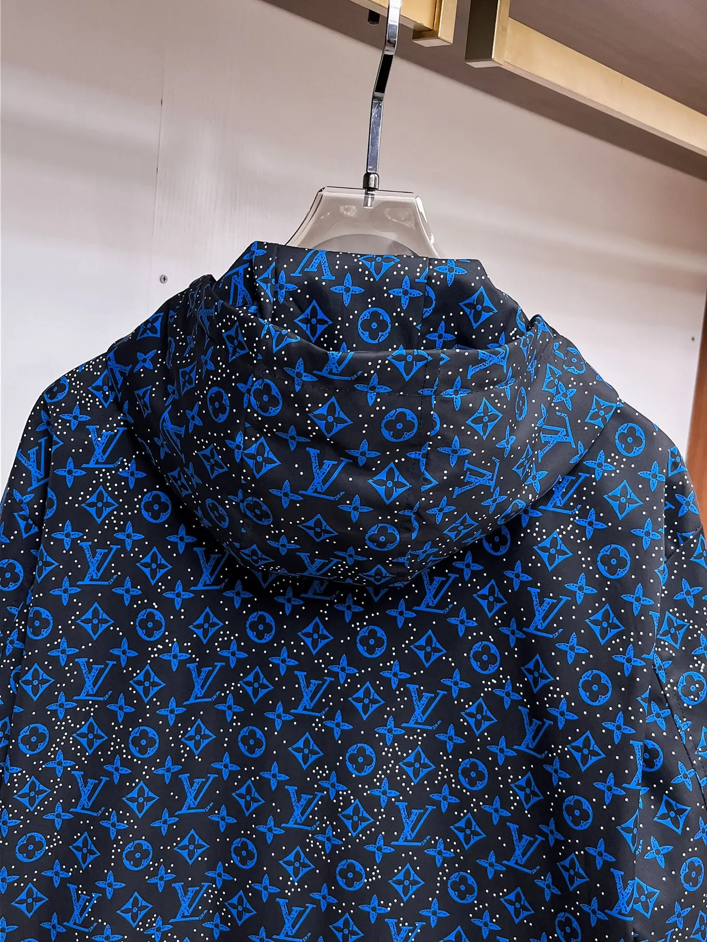 Monogram Print Hooded Windbreaker Jacket D38015091 — view 9