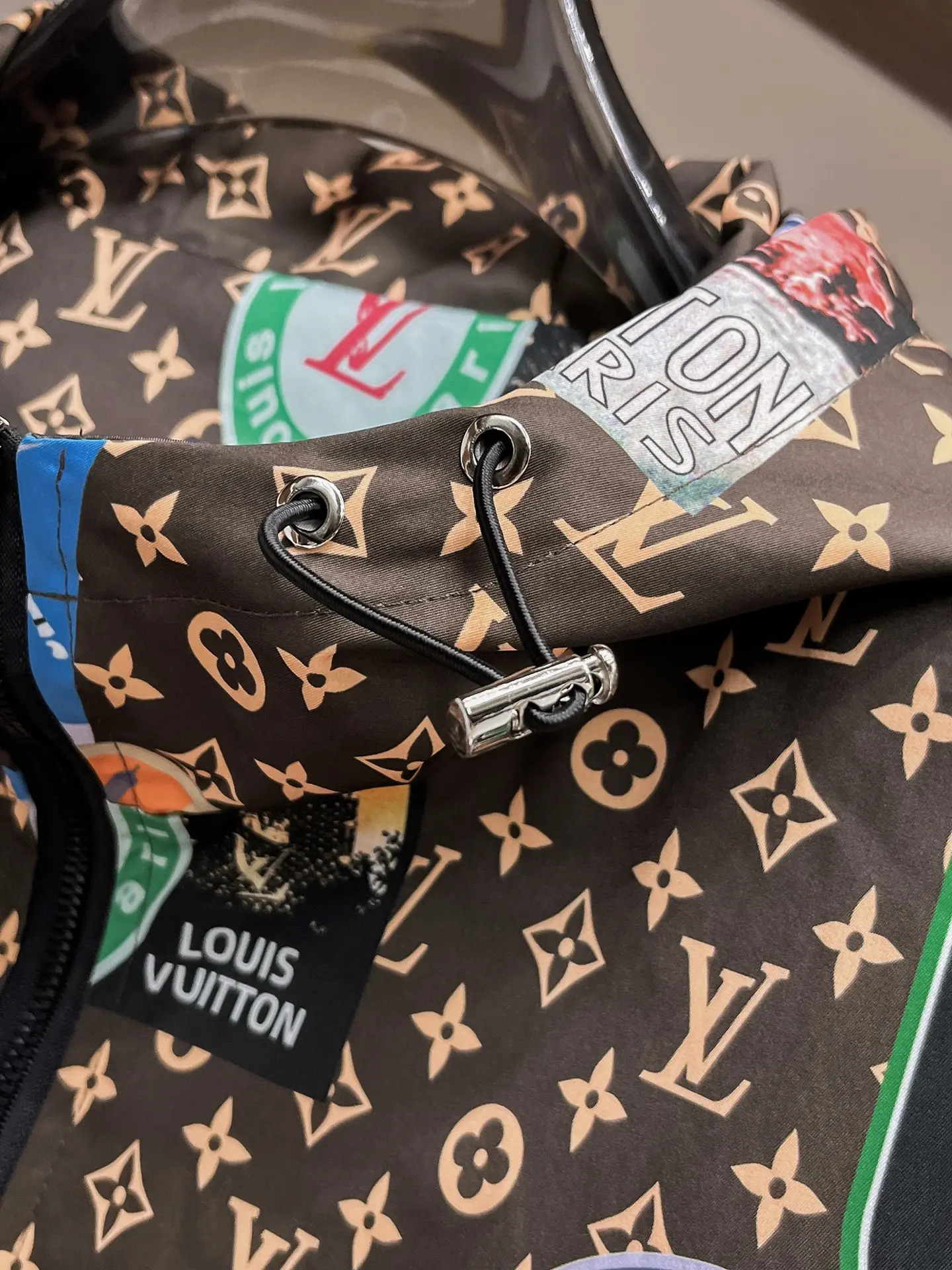 Monogram Patchwork Hooded Windbreaker D38015090 — view 7
