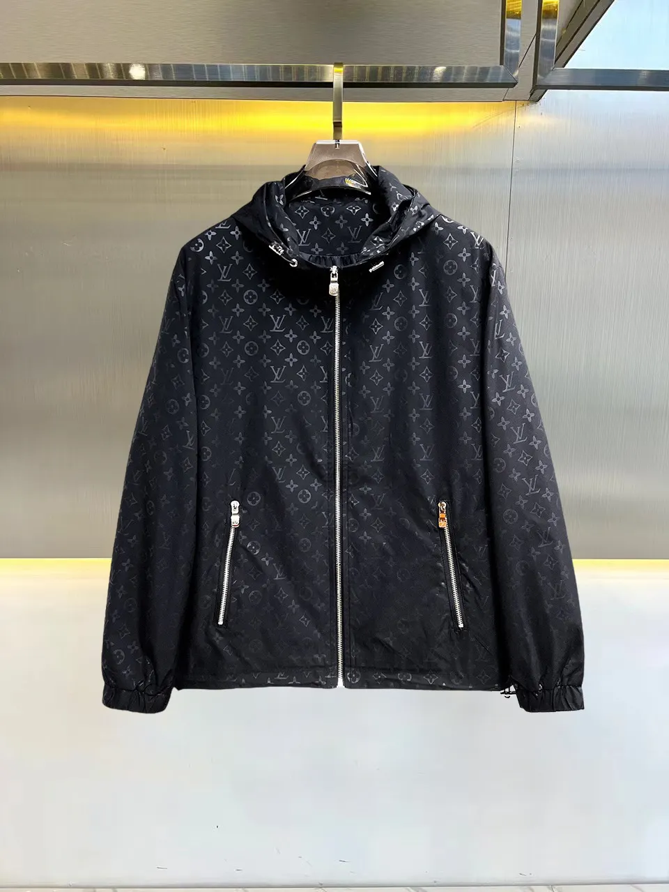 Monogram Hooded Windbreaker Jacket D38015105