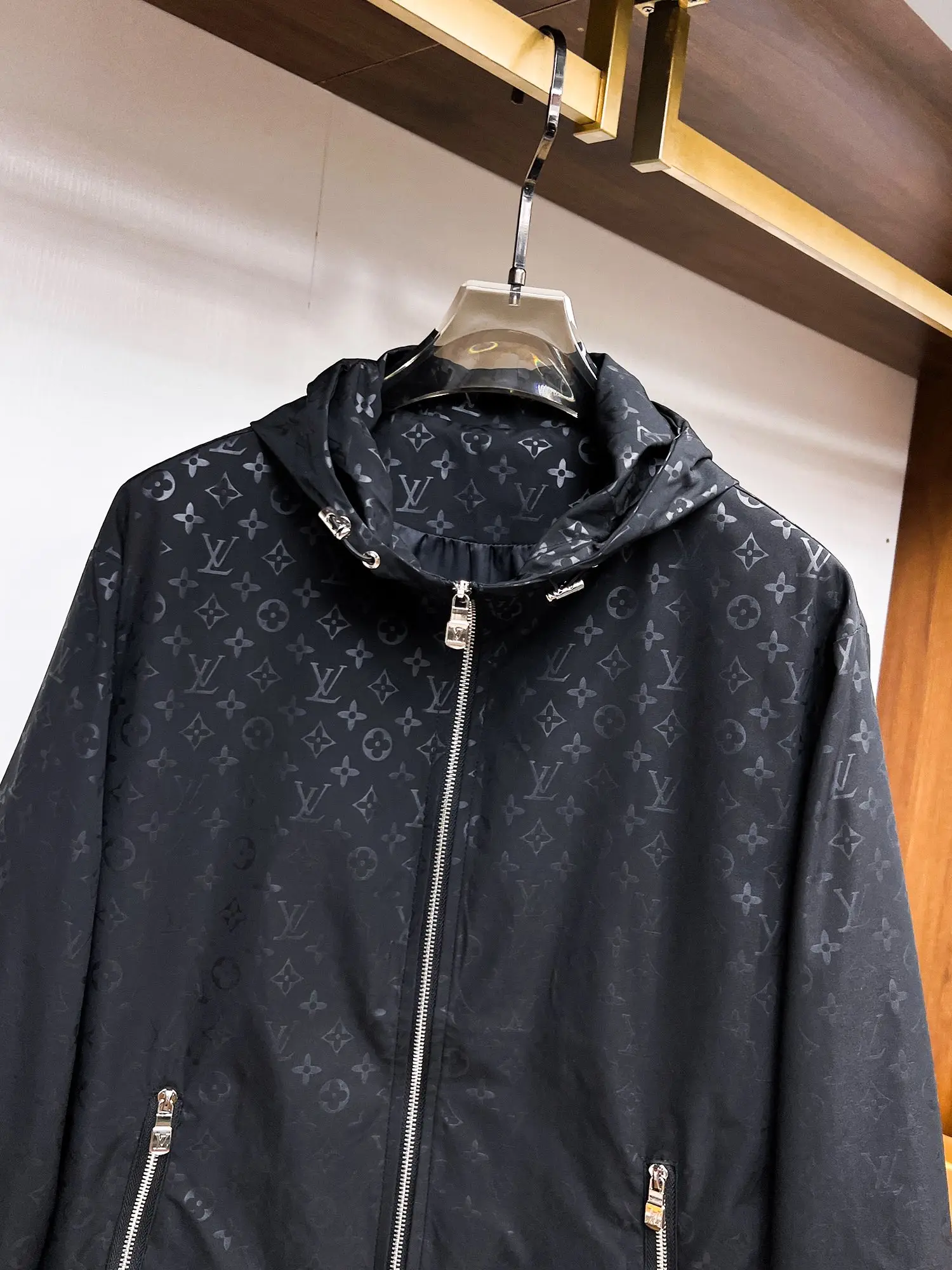 Monogram Hooded Windbreaker Jacket D38015105 — view 4