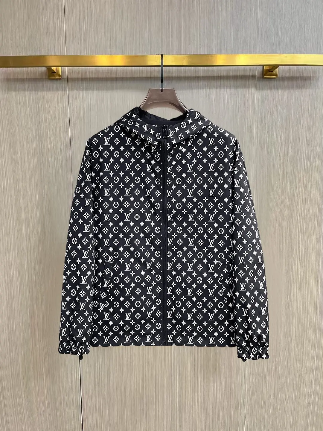 Reversible Monogram Hooded Windbreaker Jacket D38014753 — view 3