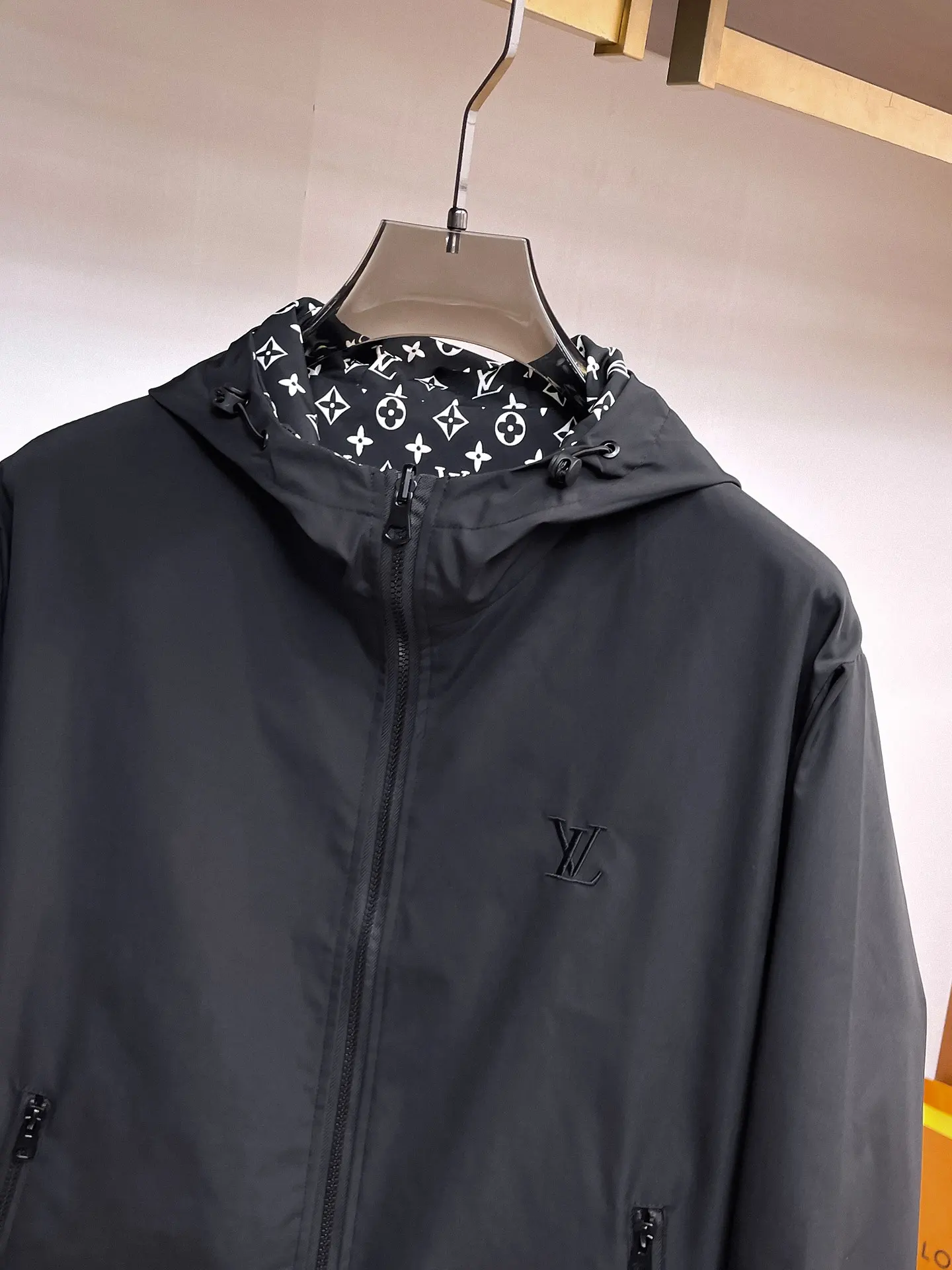 Reversible Monogram Hooded Windbreaker Jacket D38014753 — view 5
