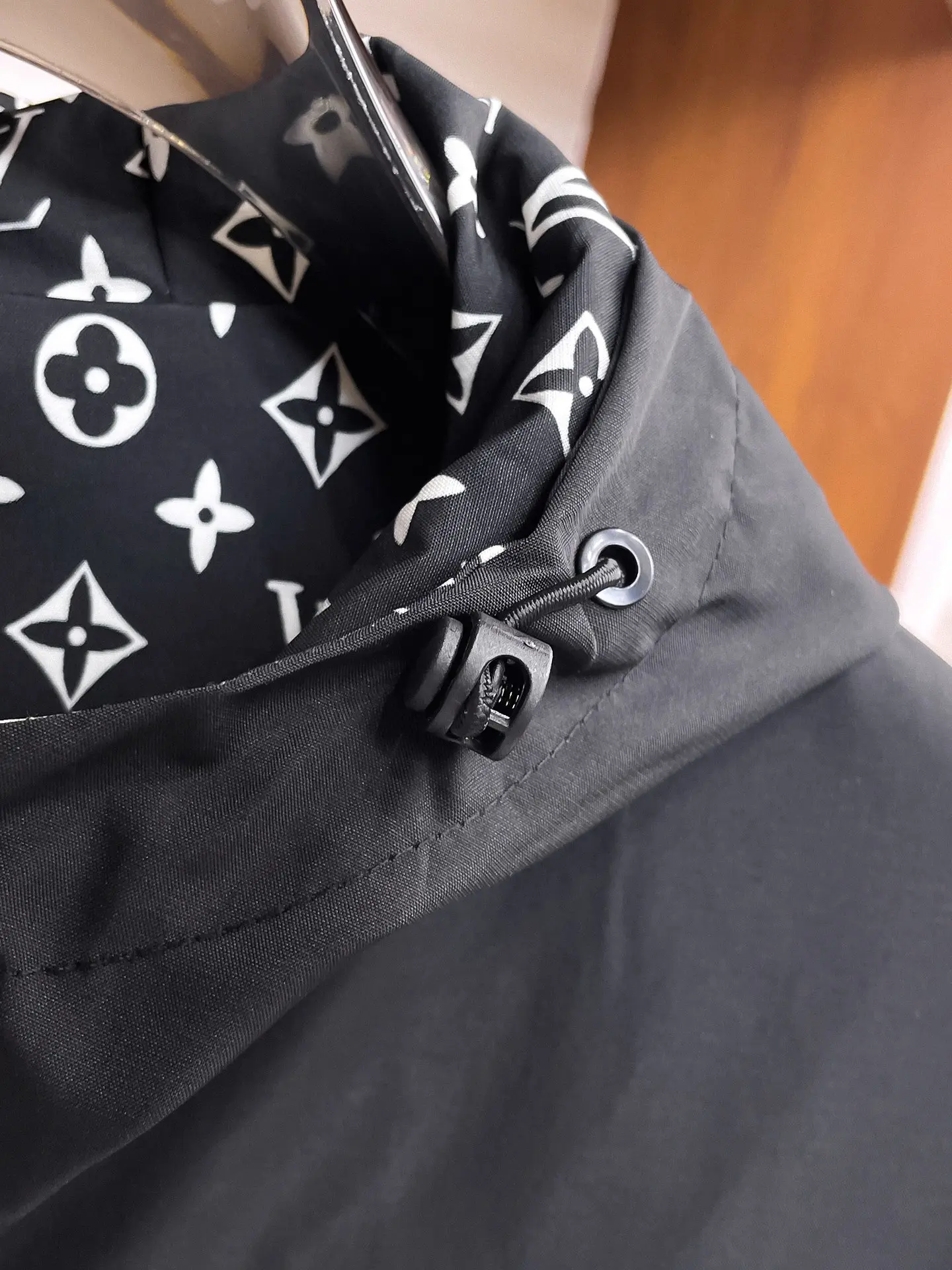Reversible Monogram Hooded Windbreaker Jacket D38014753 — view 8