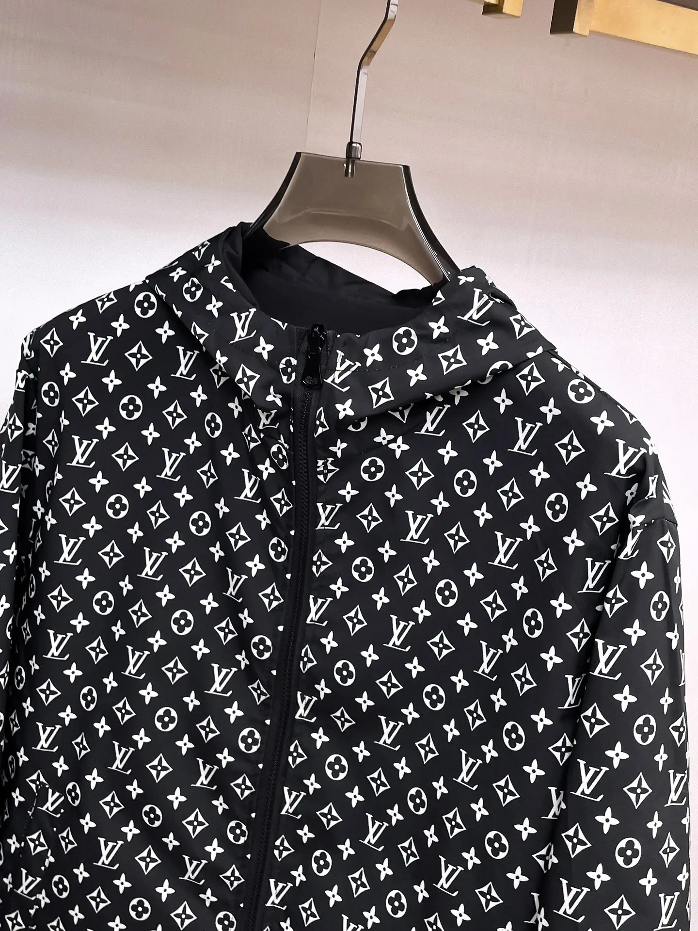 Reversible Monogram Hooded Windbreaker Jacket D38014753 — view 11