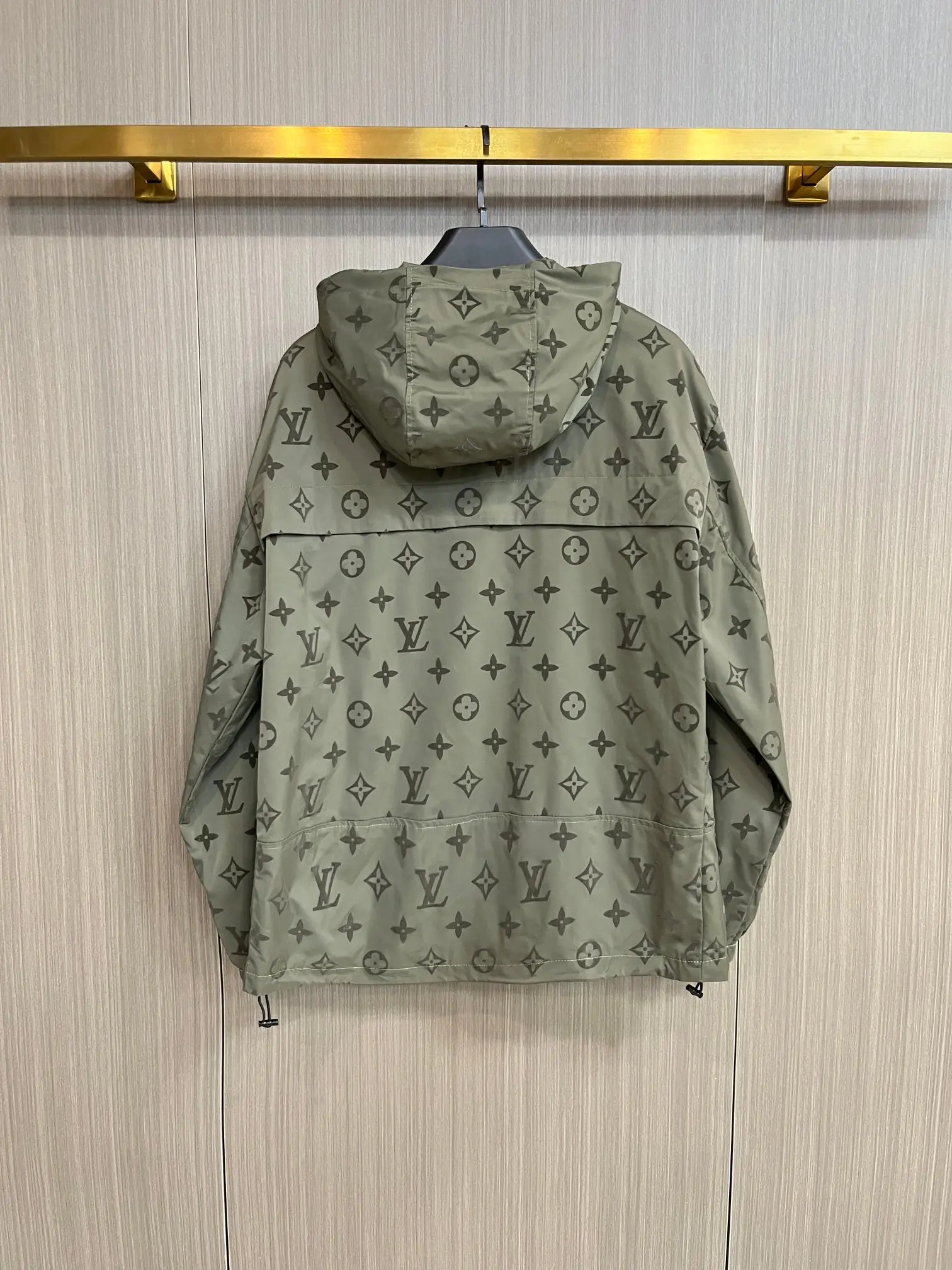 Monogram Print Hooded Windbreaker Jacket D38014715 — view 2