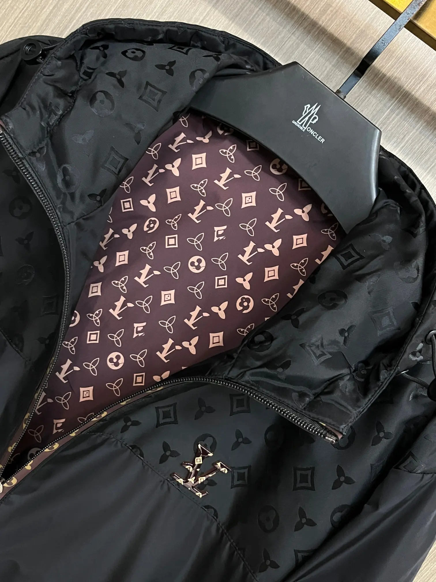 Monogram Hooded Windbreaker Jacket D38014713 — view 4