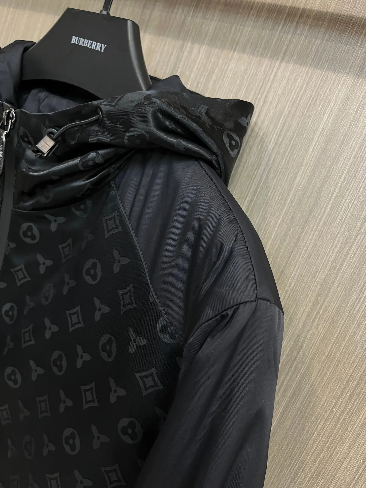 Monogram Panel Hooded Windbreaker Jacket D38014710 — view 4