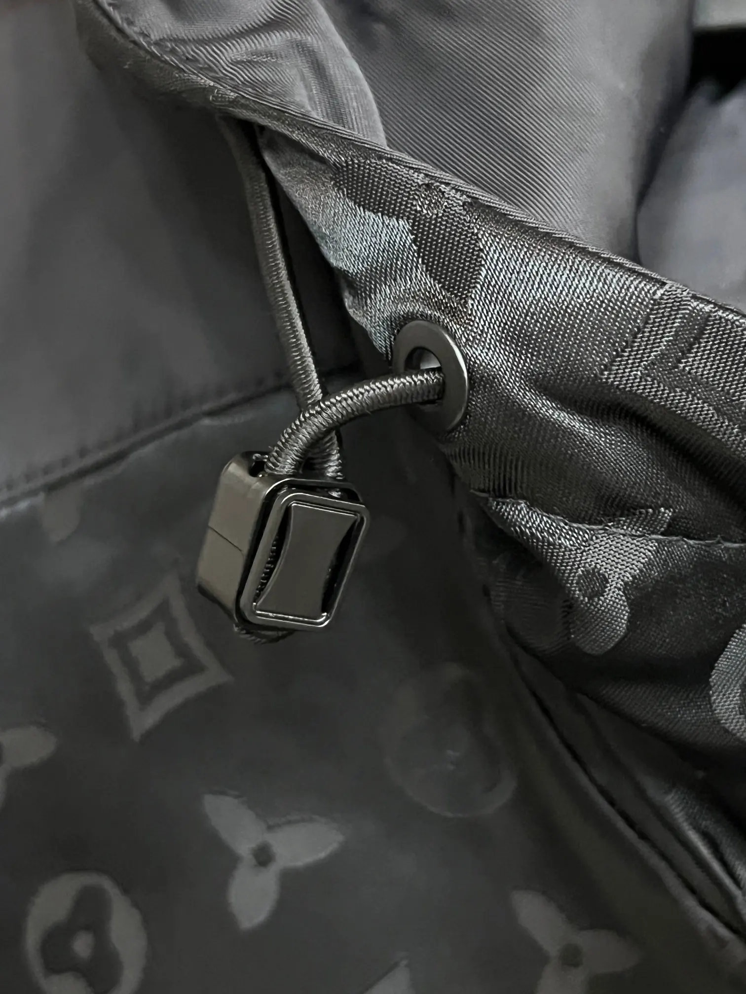 Monogram Panel Hooded Windbreaker Jacket D38014710 — view 7