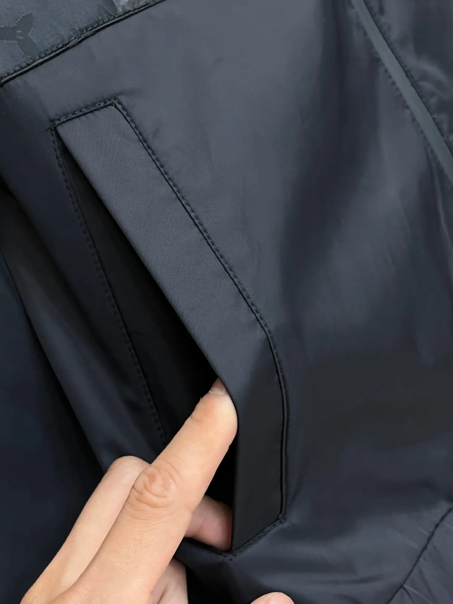 Monogram Panel Hooded Windbreaker Jacket D38014710 — view 8