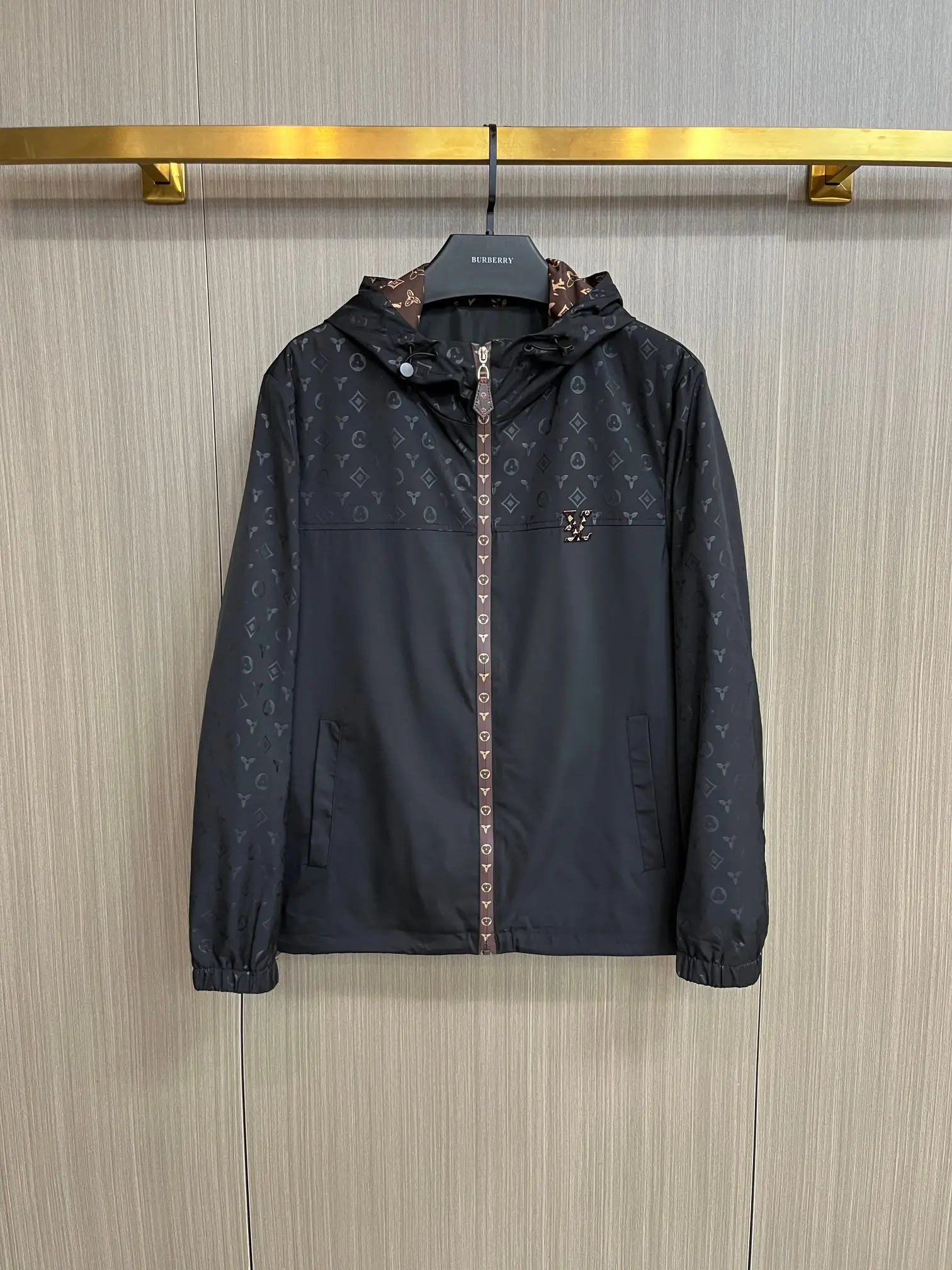 Monogram Hooded Windbreaker Jacket D38014701