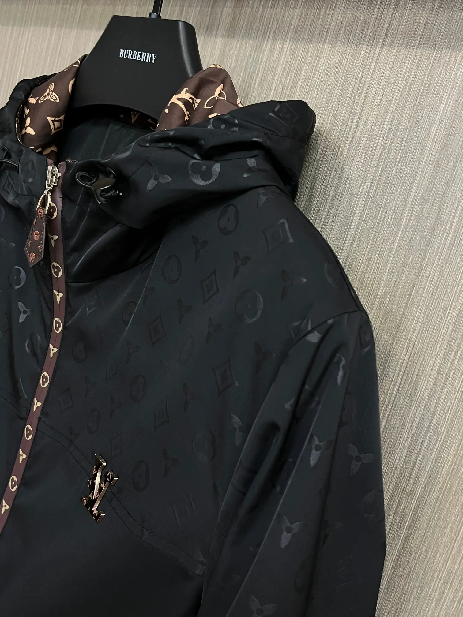 Monogram Hooded Windbreaker Jacket D38014701 — view 5