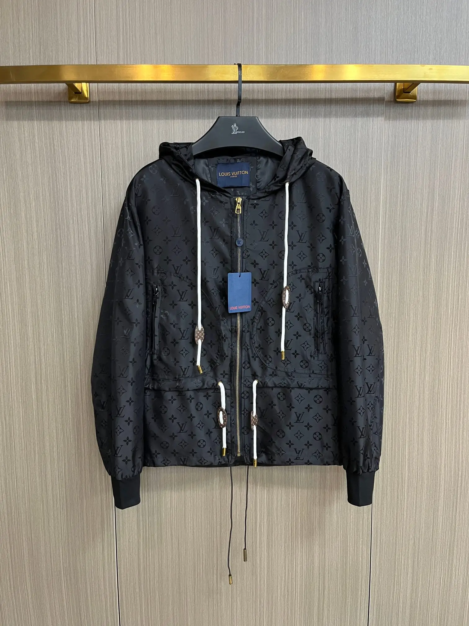 Monogram Jacquard Hooded Windbreaker Jacket D38014807