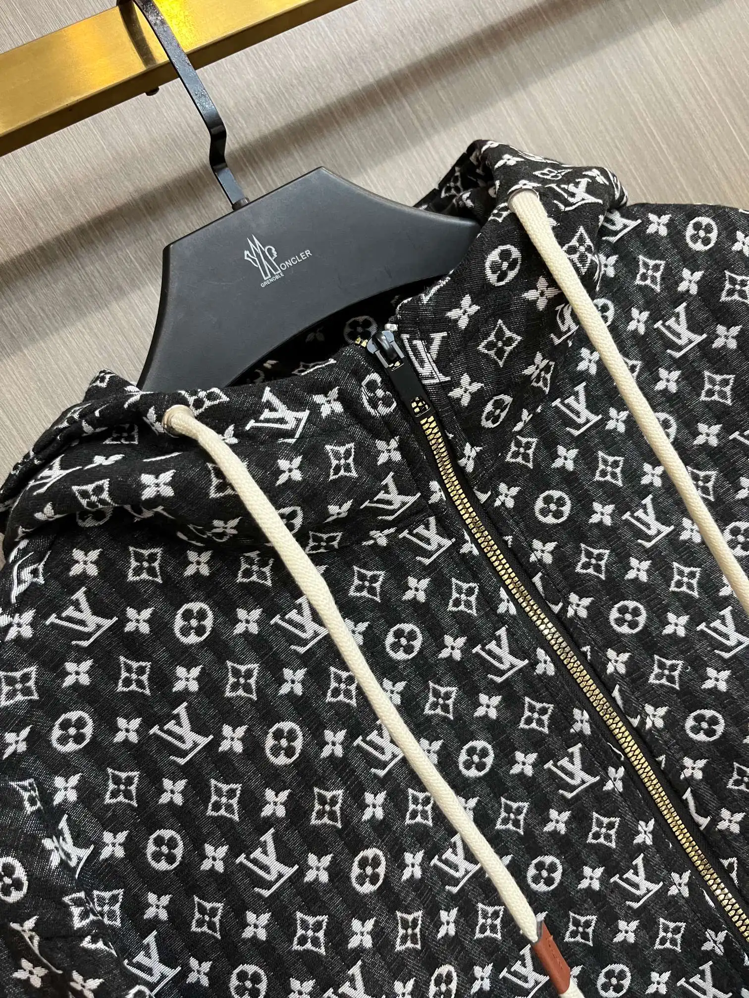 Monogram Print Hooded Windbreaker Jacket D38014716 — view 3
