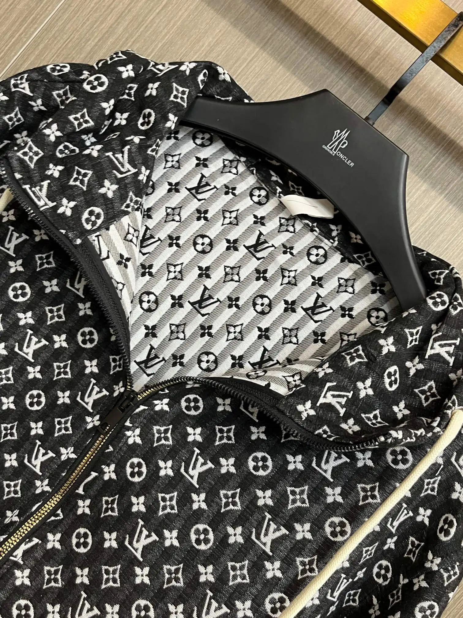 Monogram Print Hooded Windbreaker Jacket D38014716 — view 4