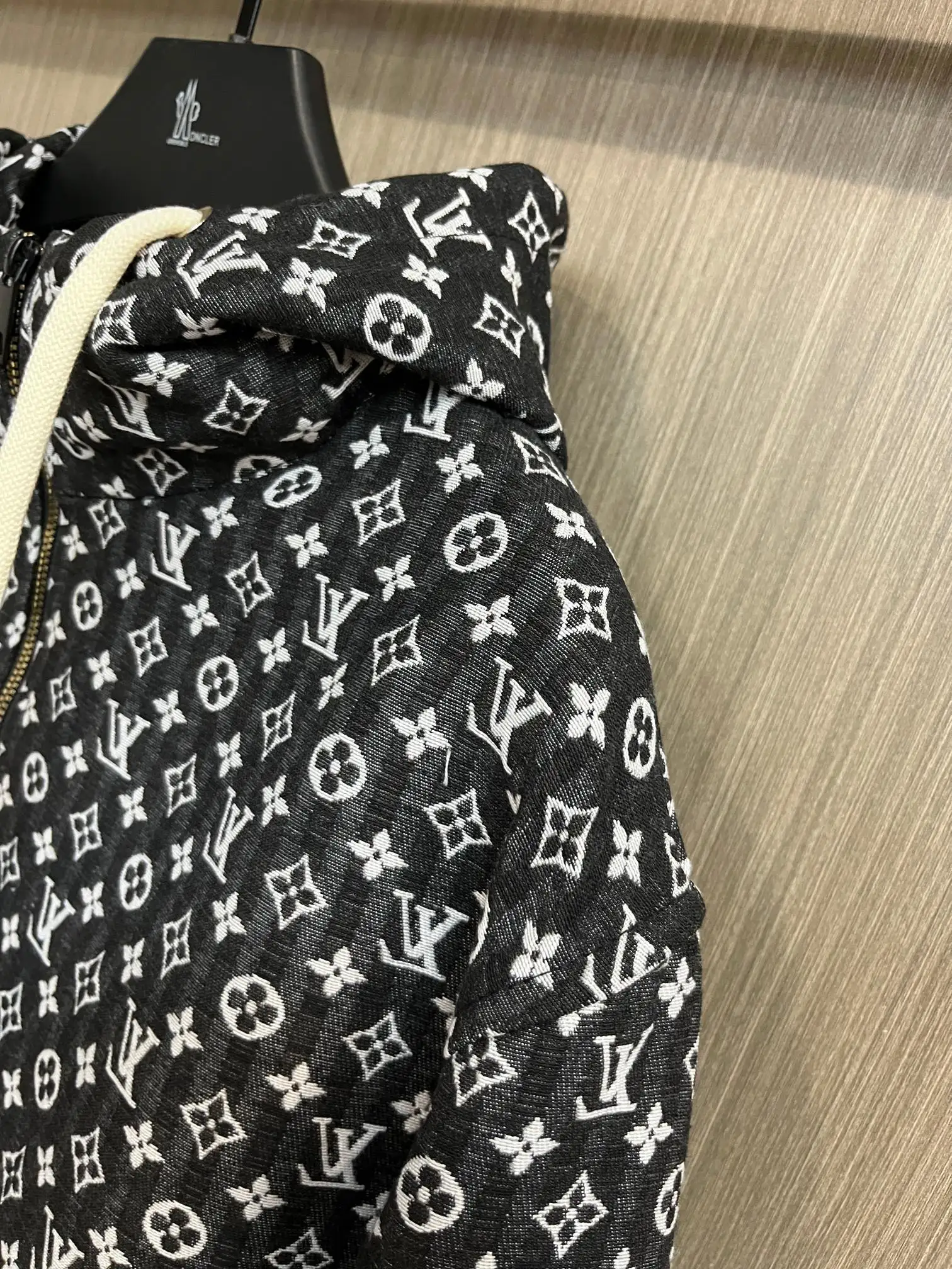 Monogram Print Hooded Windbreaker Jacket D38014716 — view 5
