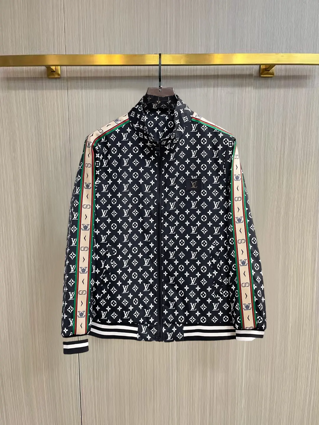 Monogram Print Zip-Up Track Jacket D38014755