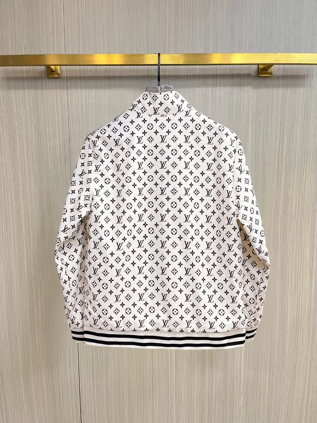 Monogram Print Zip-Up Track Jacket D38014756 — view 2