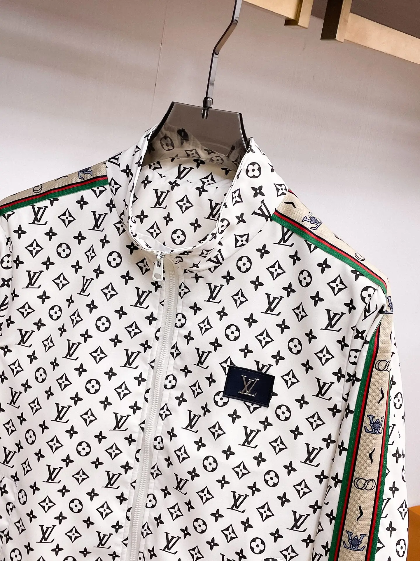 Monogram Print Zip-Up Track Jacket D38014756 — view 4