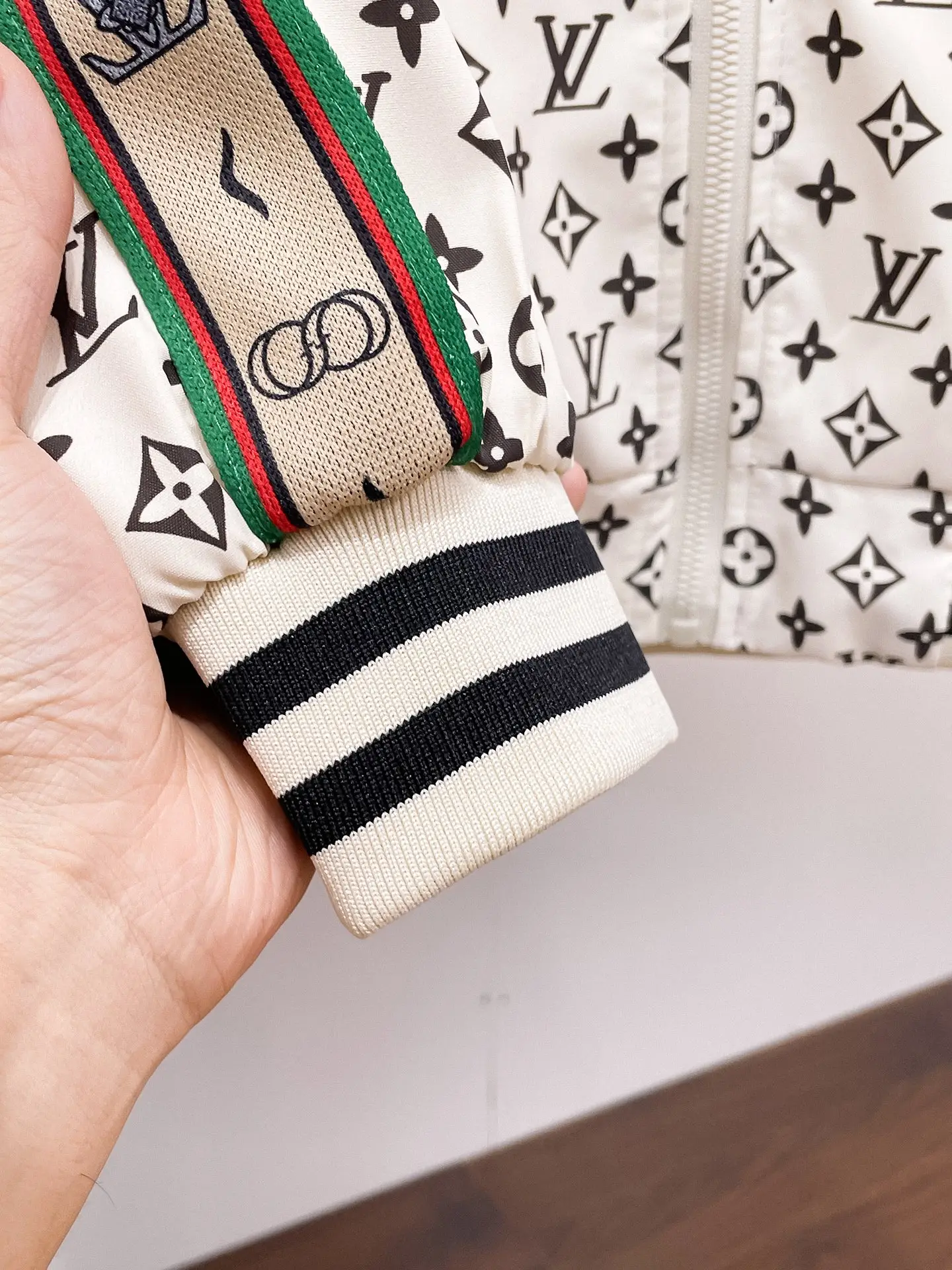 Monogram Print Zip-Up Track Jacket D38014756 — view 10