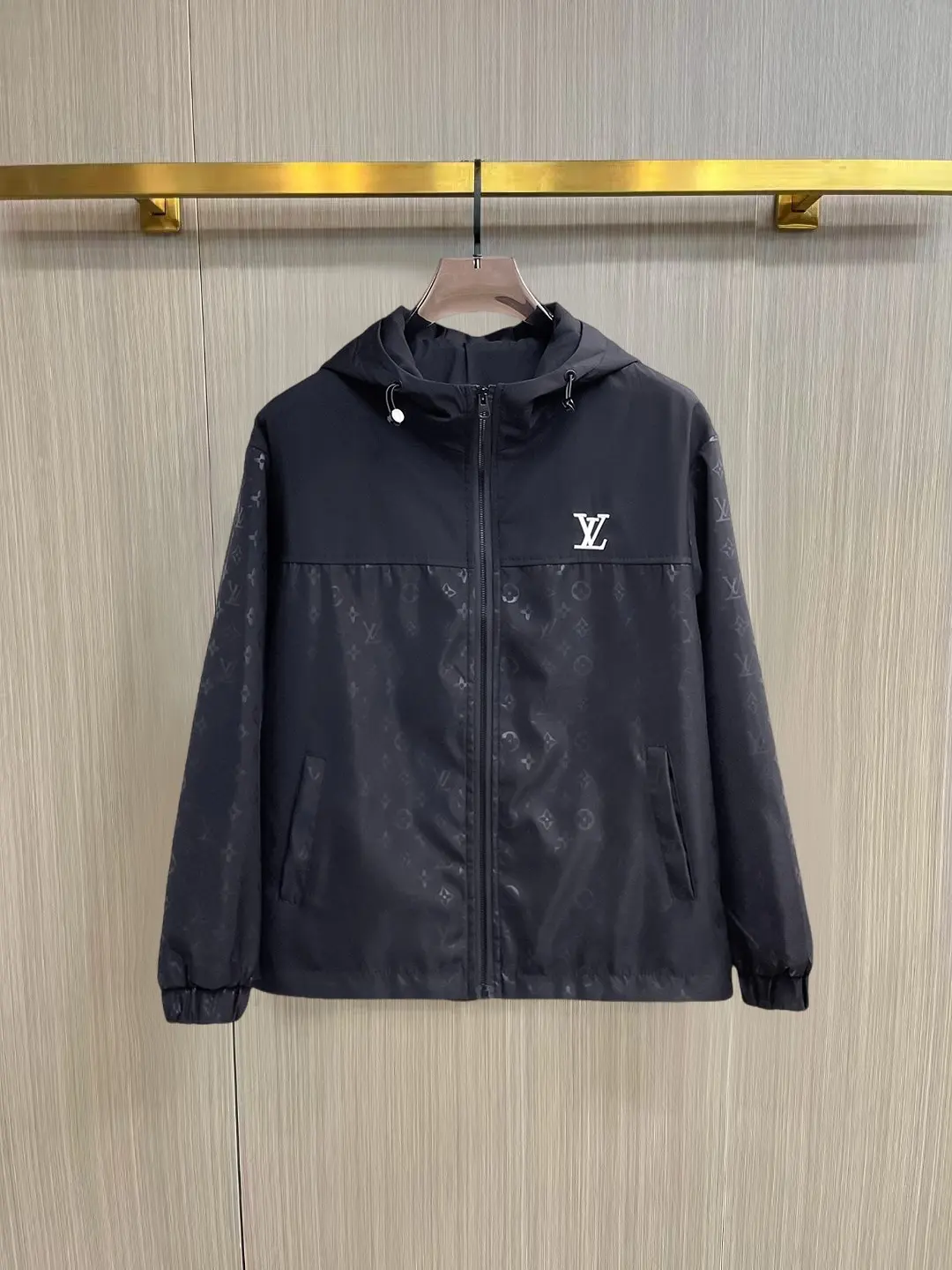 Monogram Hooded Windbreaker Jacket D38014757