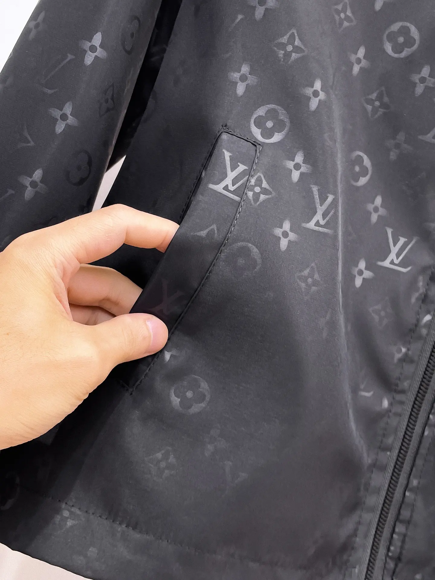Monogram Hooded Windbreaker Jacket D38014757 — view 8