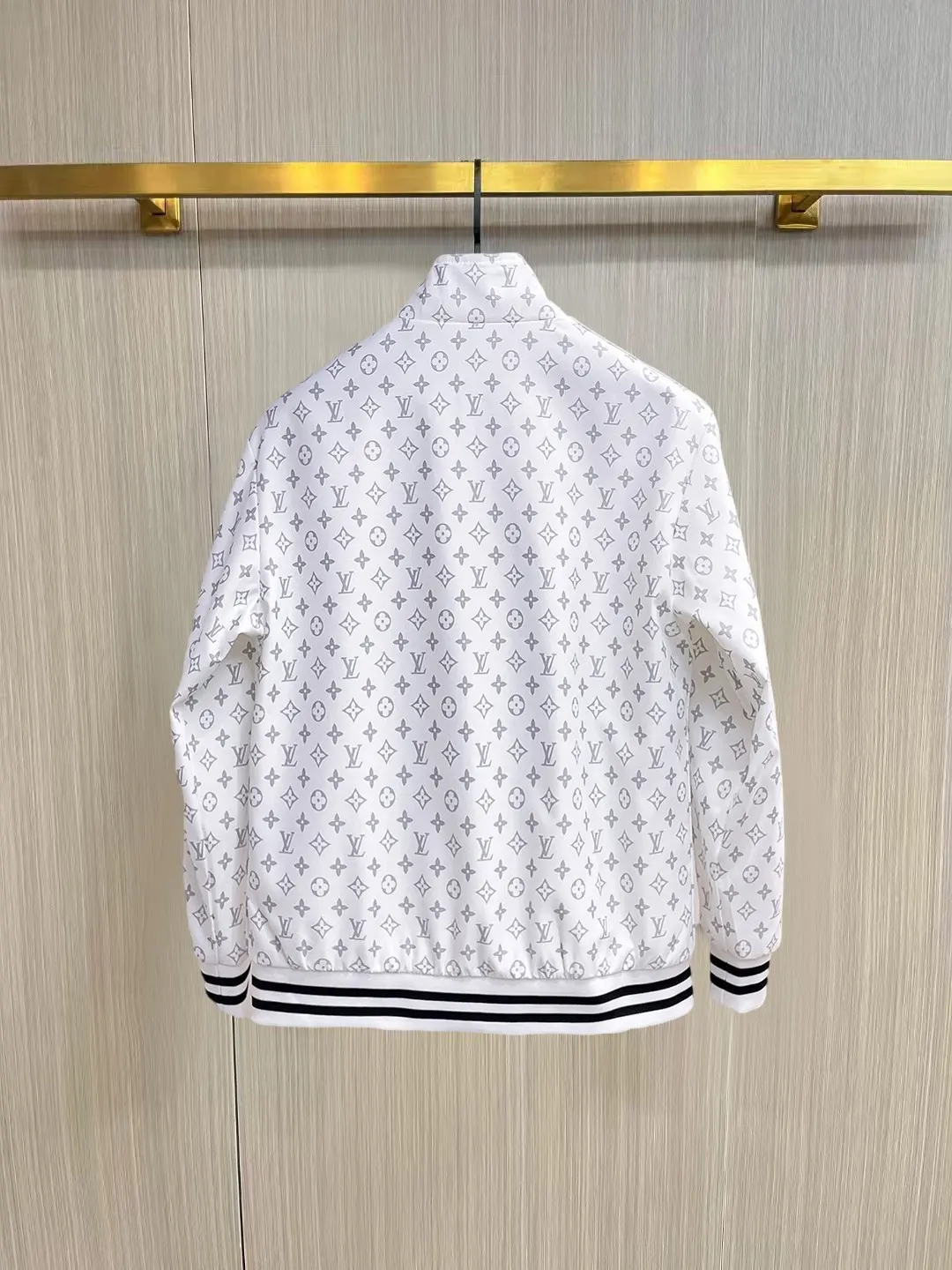 Monogram Print Zip-Up Track Jacket D38014759 — view 2