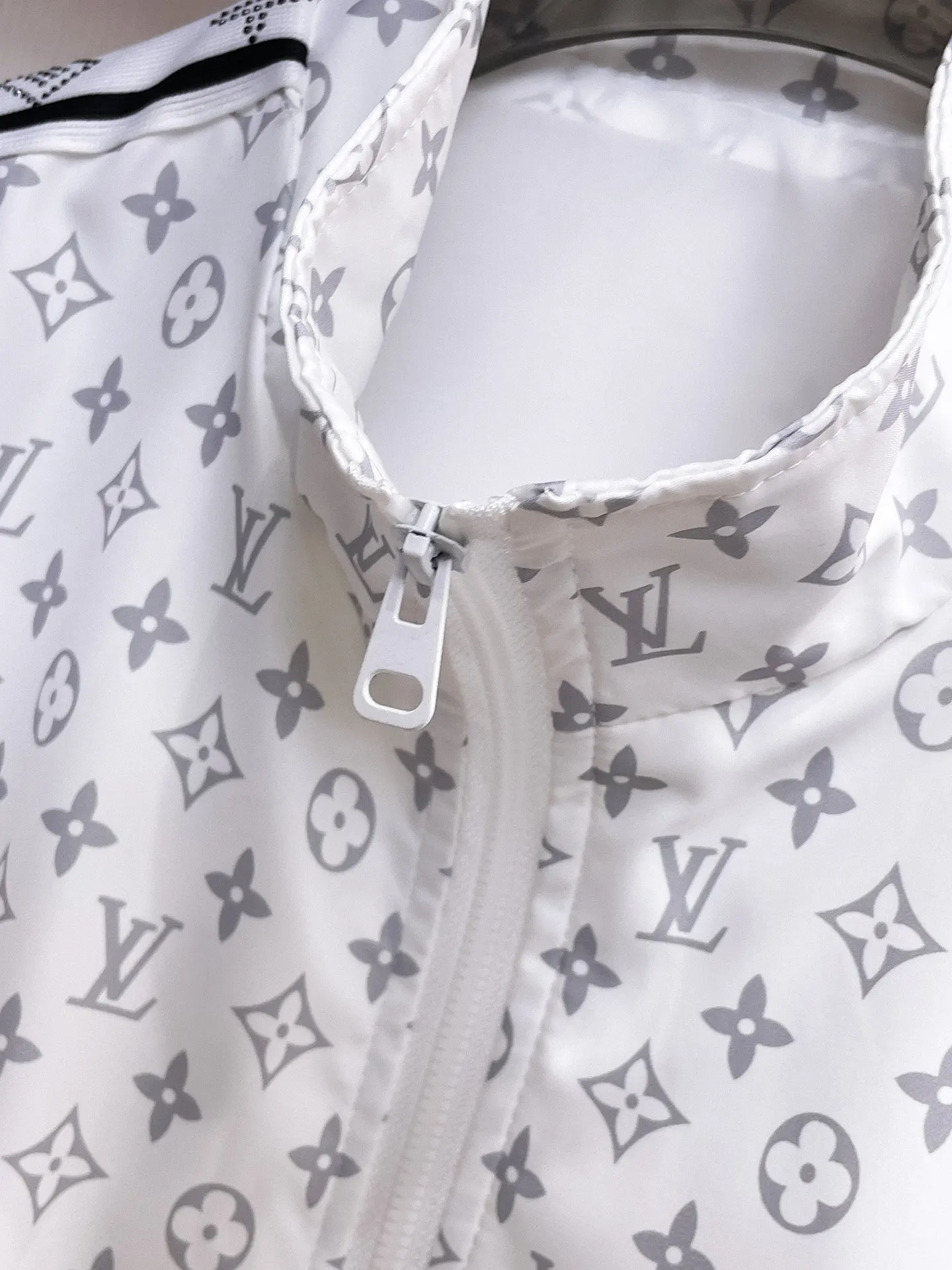 Monogram Print Zip-Up Track Jacket D38014759 — view 5