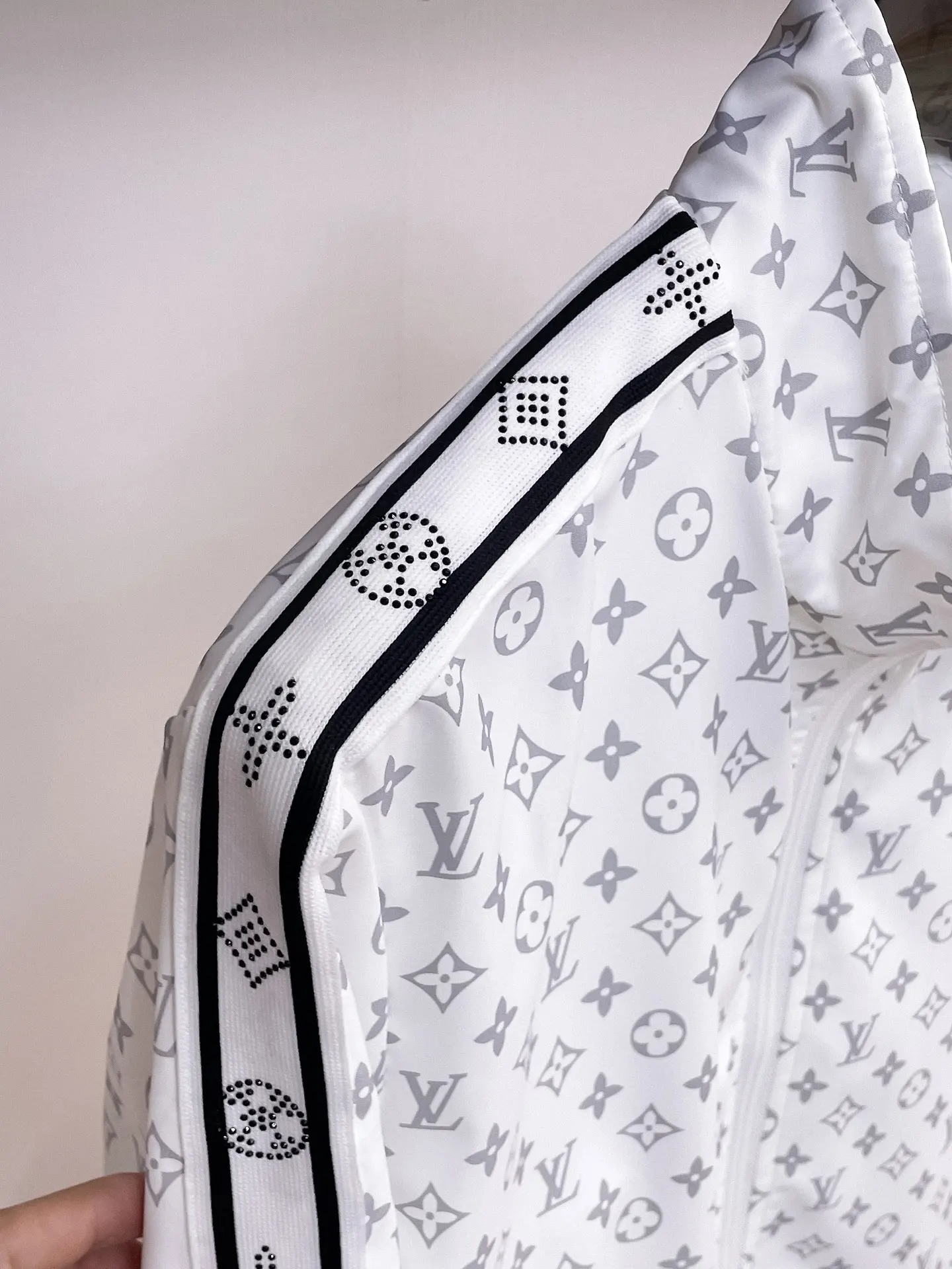 Monogram Print Zip-Up Track Jacket D38014759 — view 6