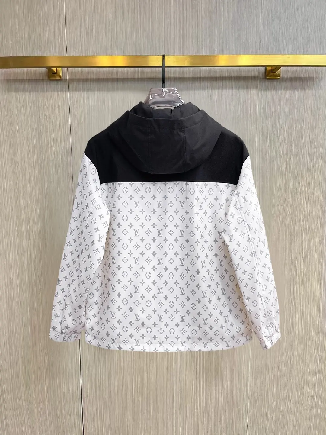 Monogram Color-Block Hooded Windbreaker Jacket D38014758 — view 2