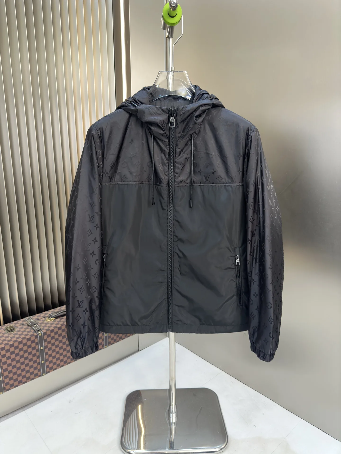 Monogram Hooded Windbreaker Jacket D38014861 — view 5