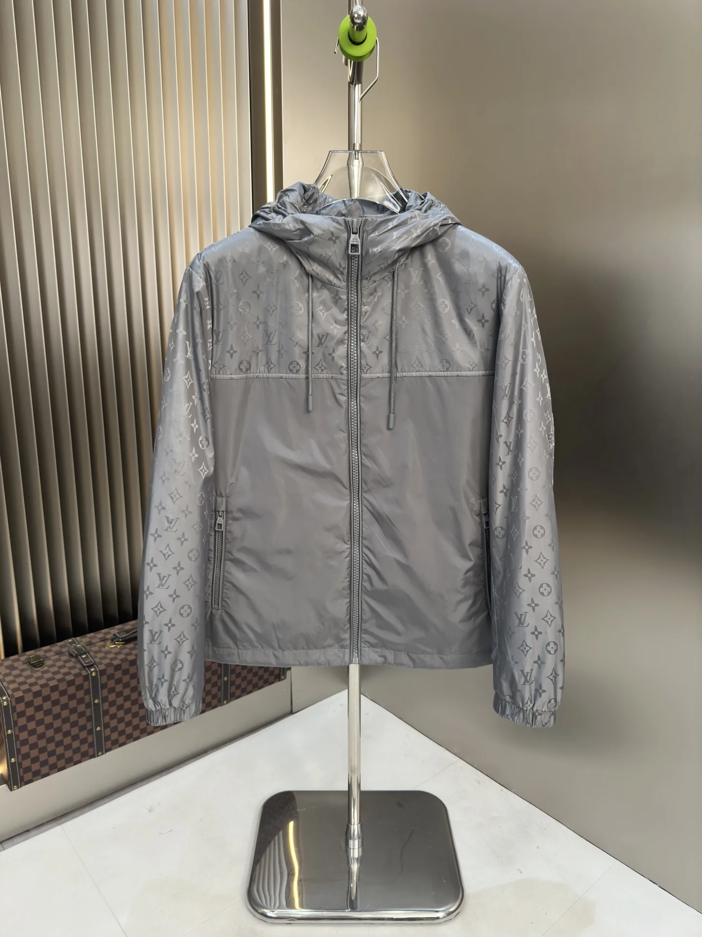 Monogram Hooded Windbreaker Jacket D38014861 — view 6