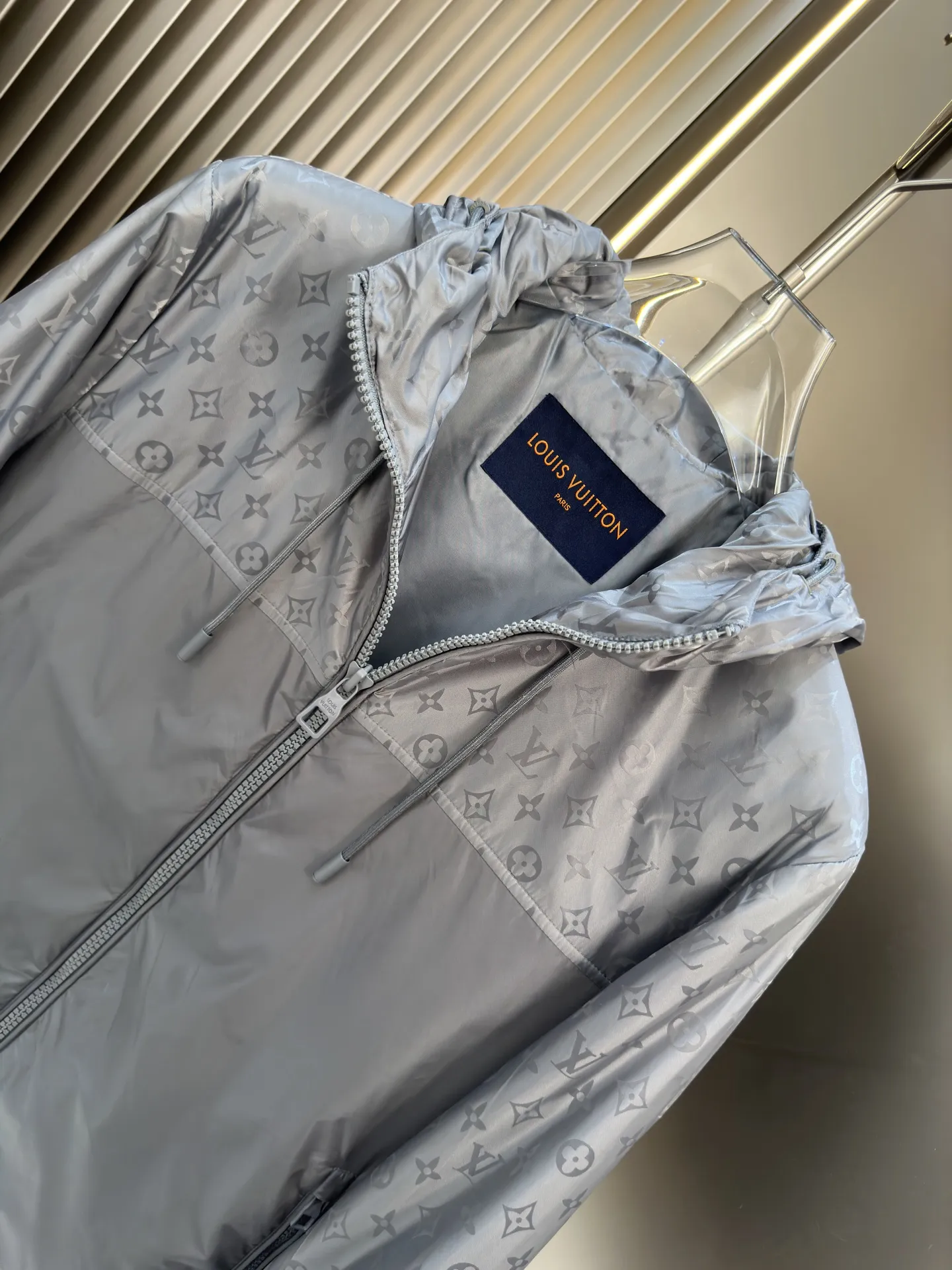 Monogram Hooded Windbreaker Jacket D38014861 — view 9