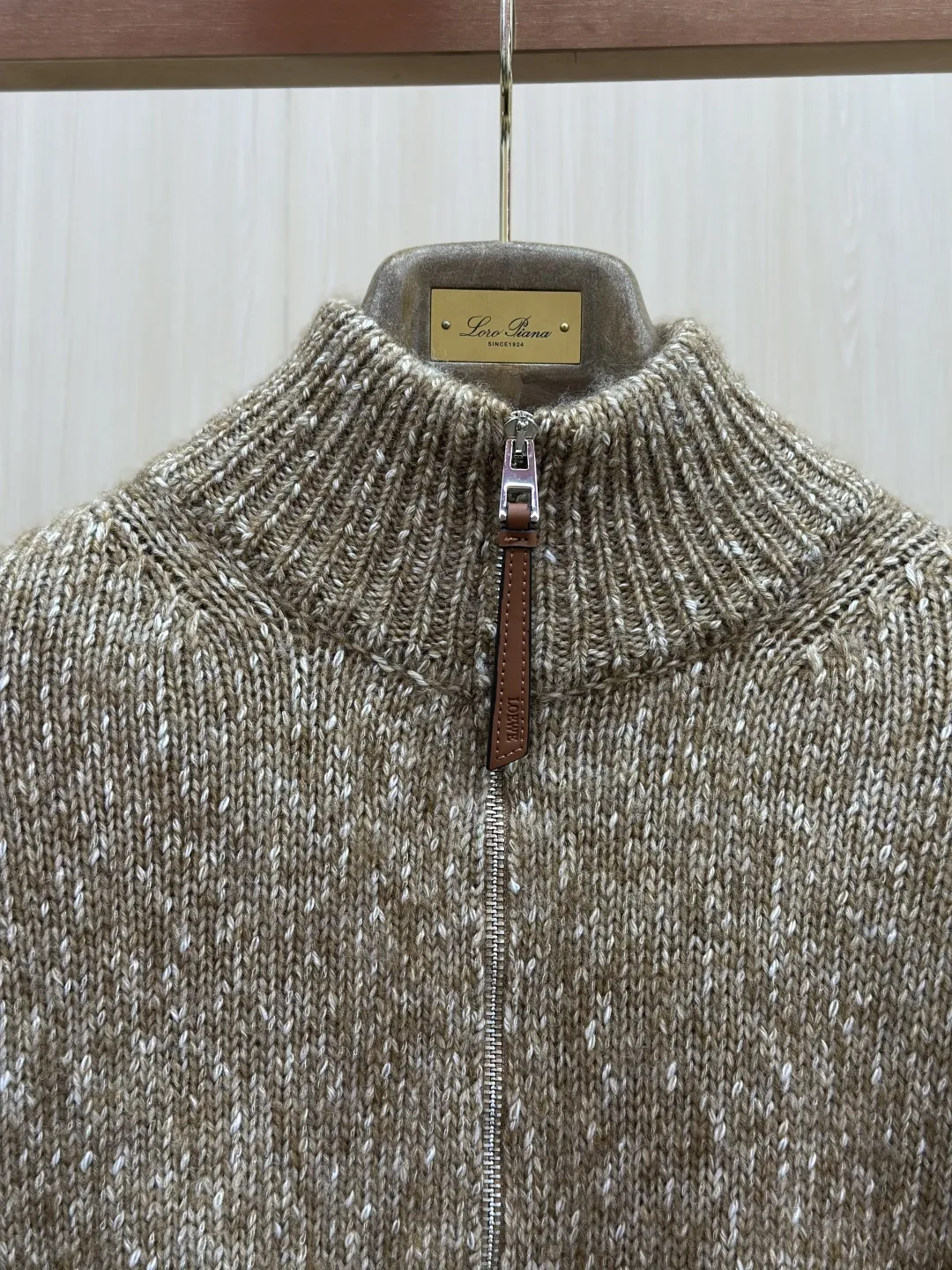 Anagram Intarsia Zip-Up Knit Cardigan D38020441 — view 5