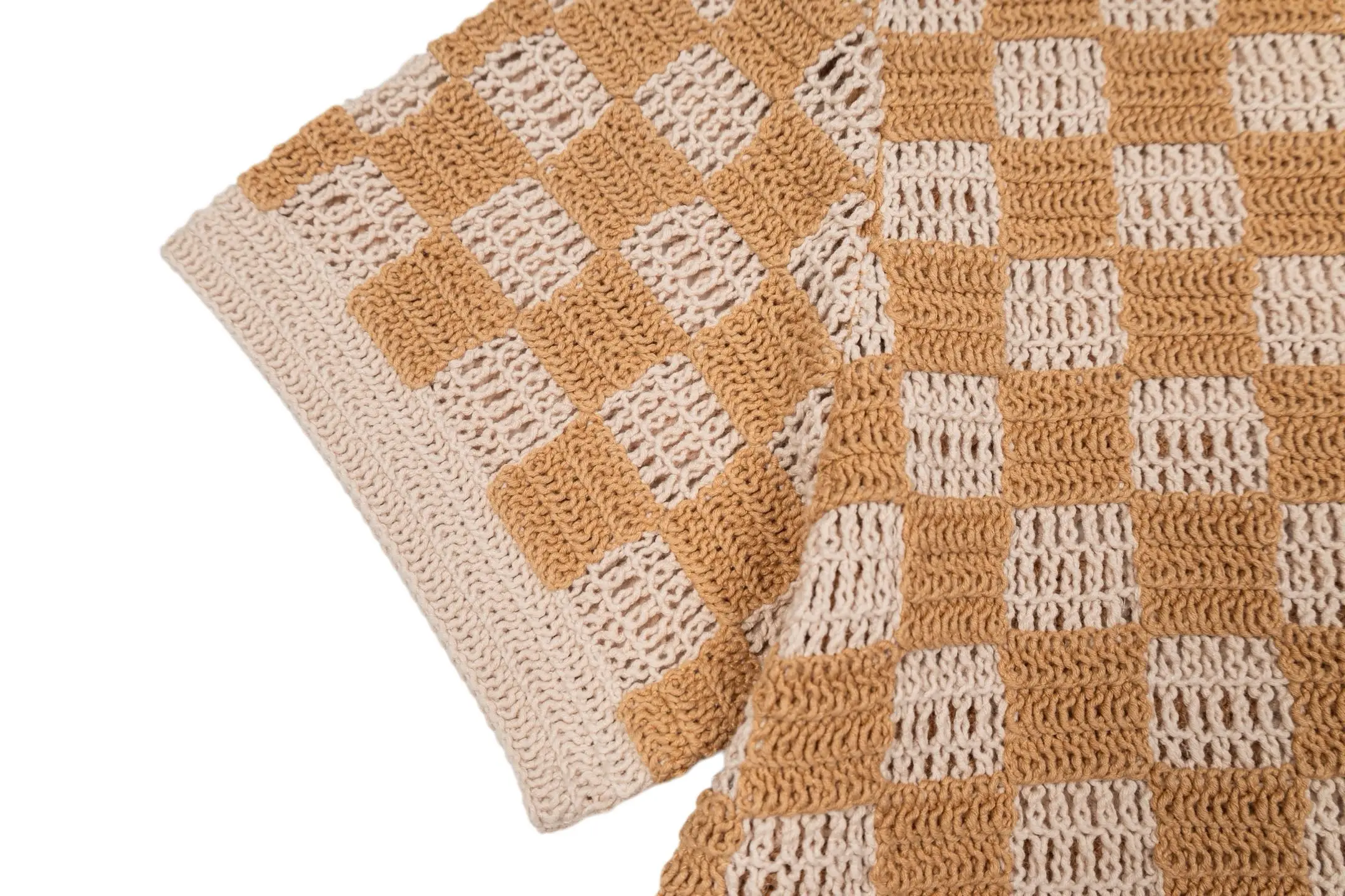 Damier Open-Knit Short-Sleeve Shirt D38522392 — view 6