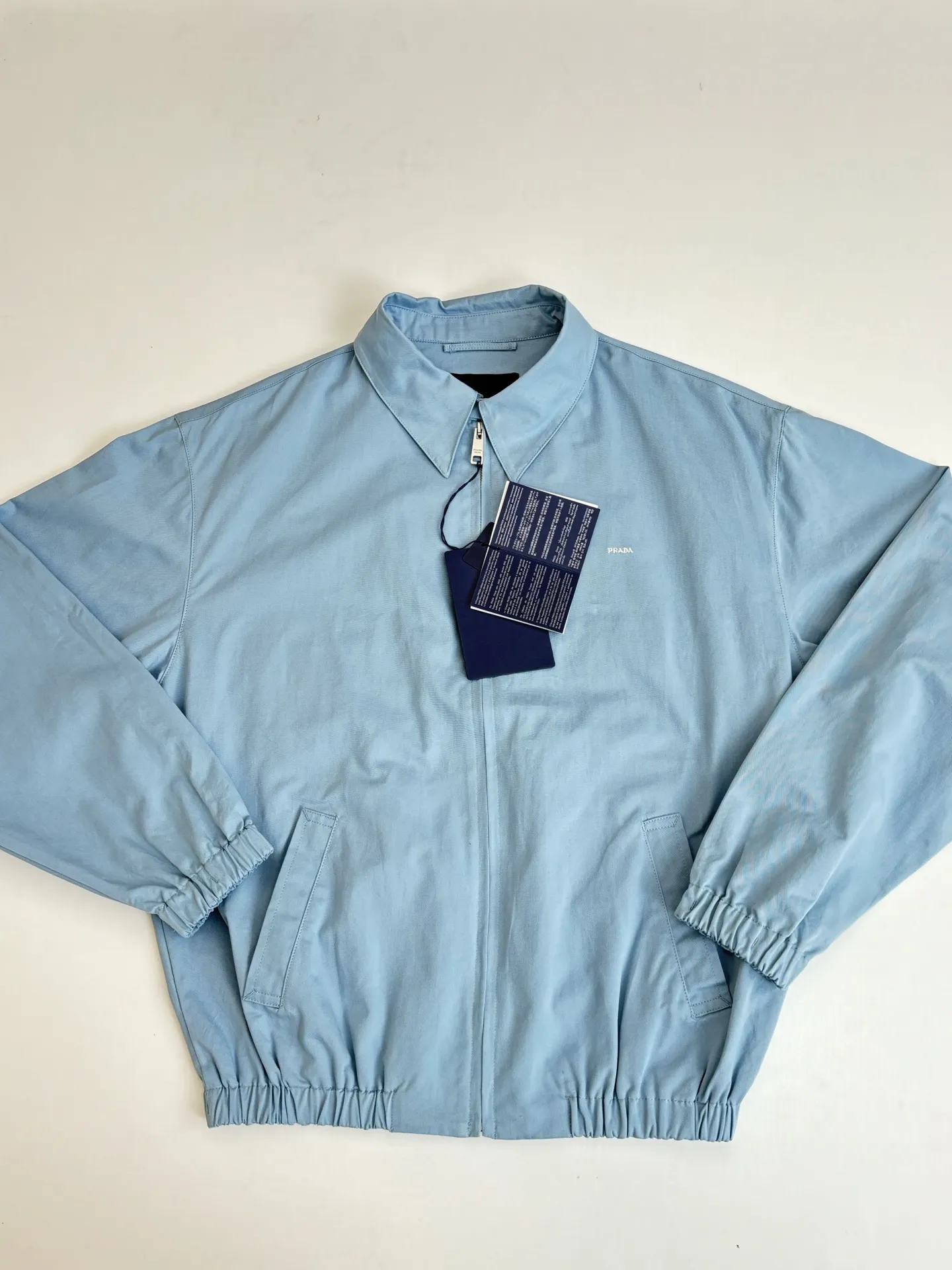 Logo-Embroidered Cotton Canvas Harrington Jacket D38522009 — view 4