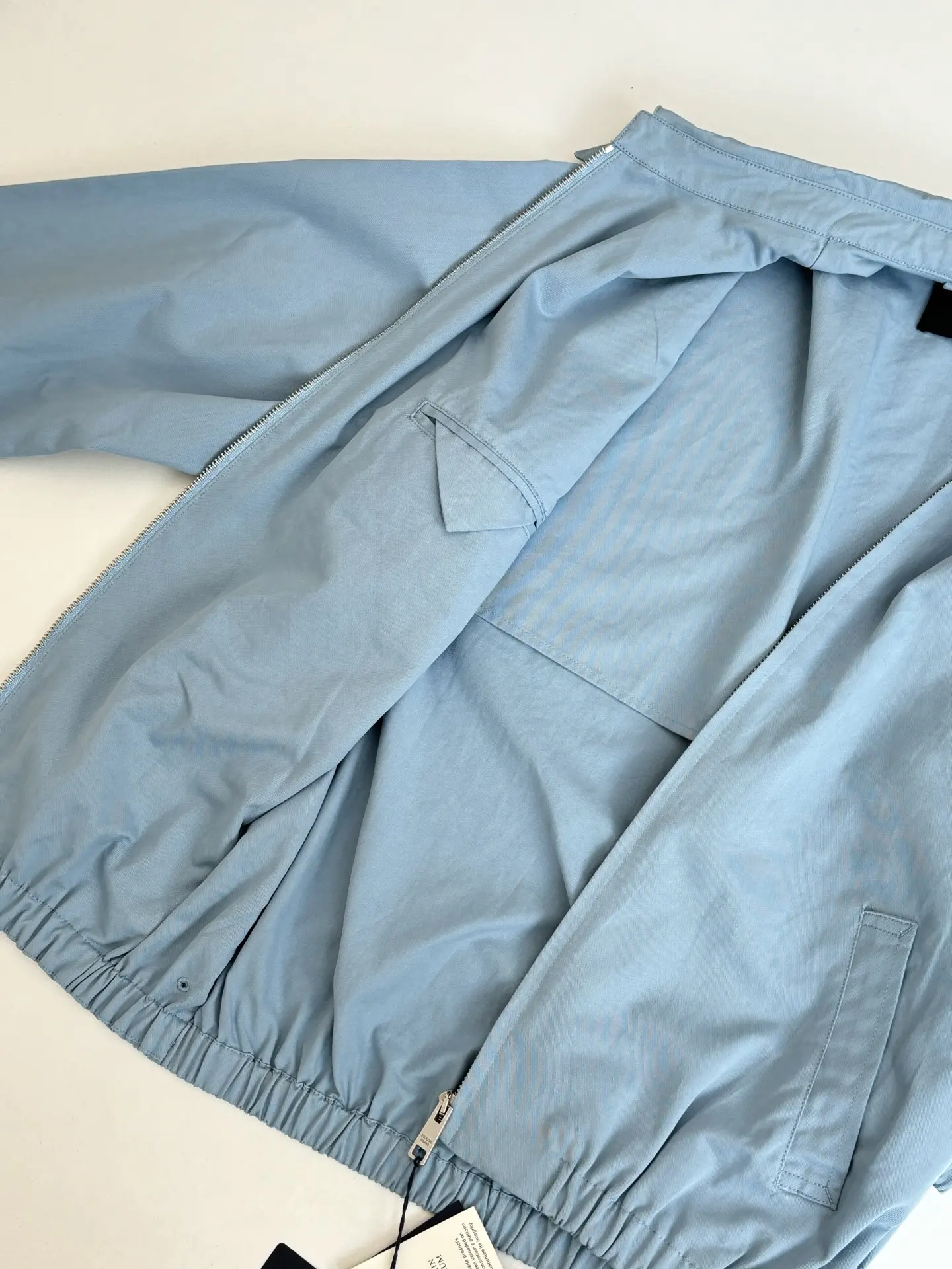 Logo-Embroidered Cotton Canvas Harrington Jacket D38522009 — view 10