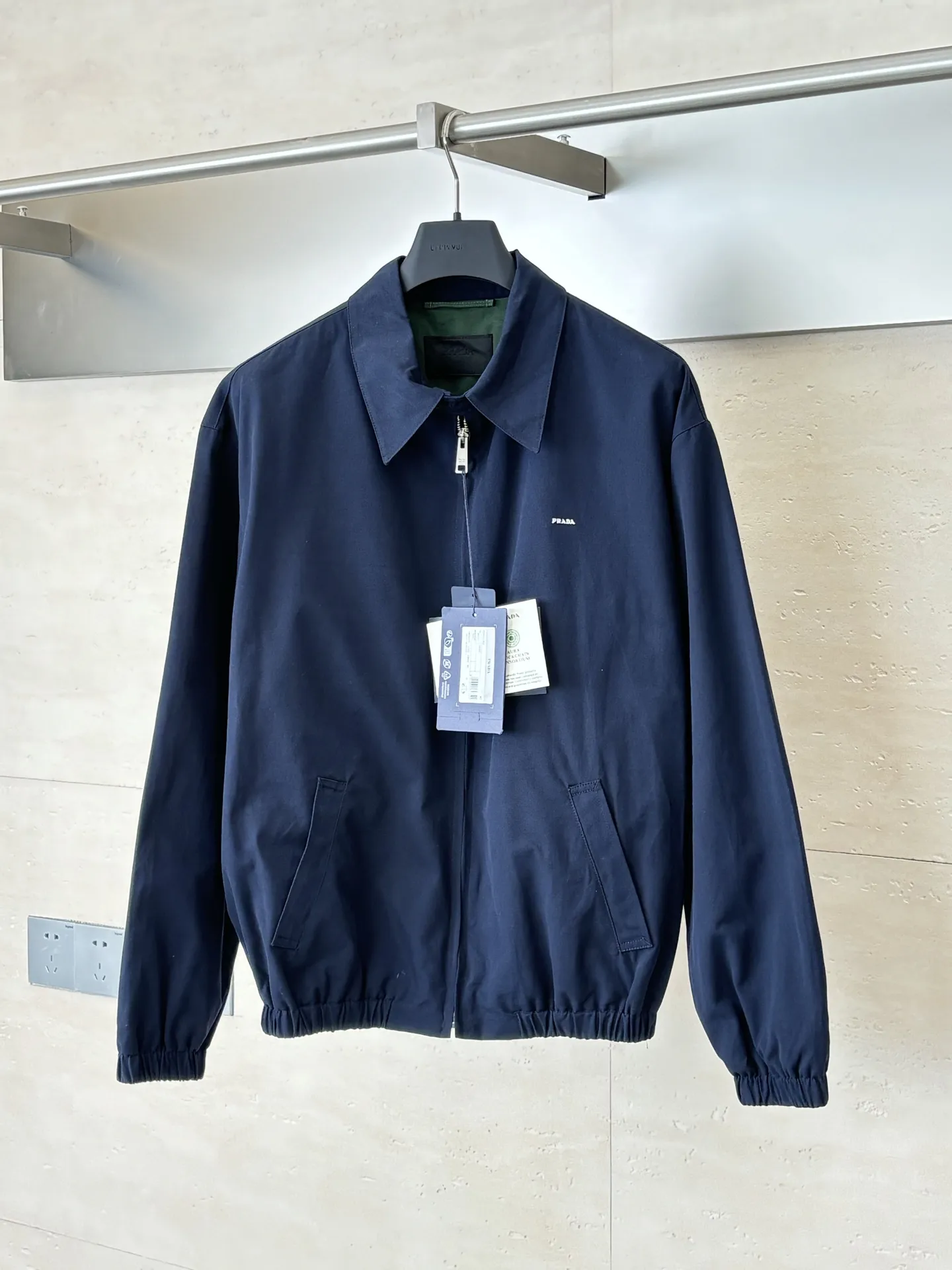 Cotton Canvas Harrington Jacket D38522008