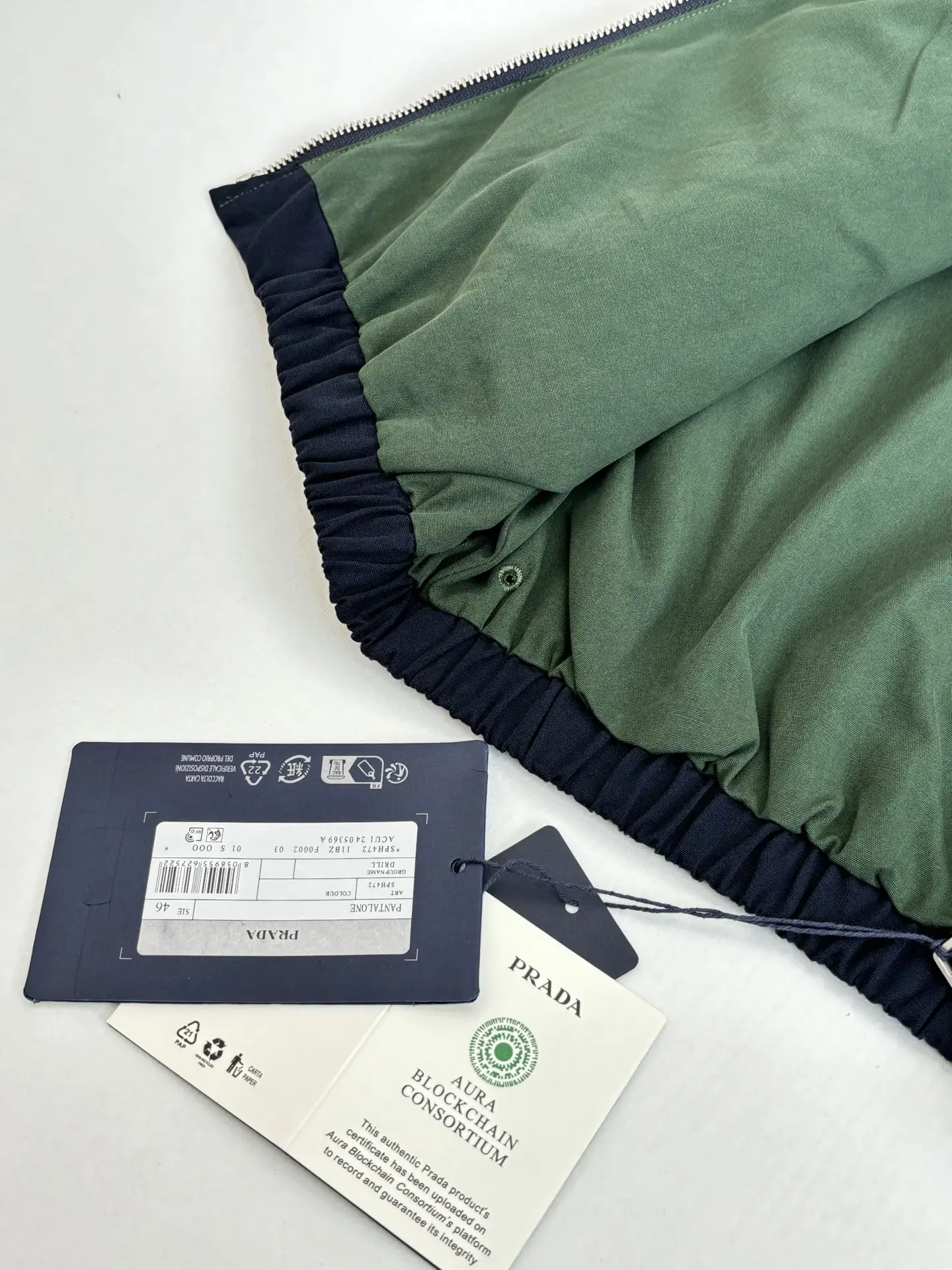 Cotton Canvas Harrington Jacket D38522008 — view 11