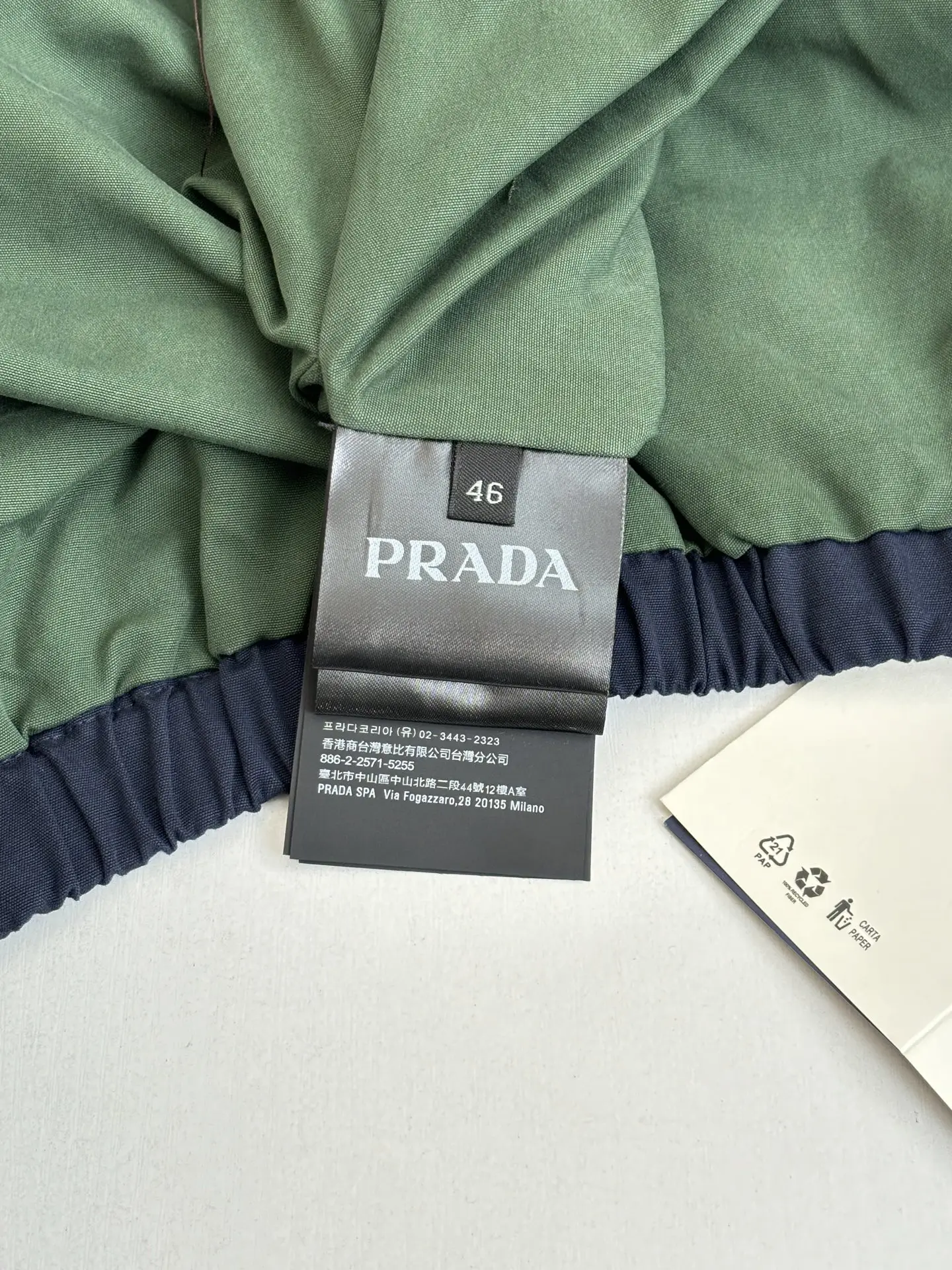 Cotton Canvas Harrington Jacket D38522008 — view 12