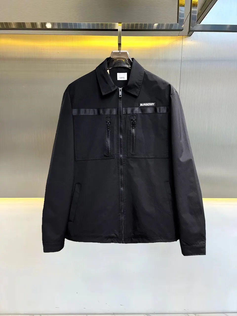 Logo-Appliqué Zip-Up Harrington Jacket D39015097