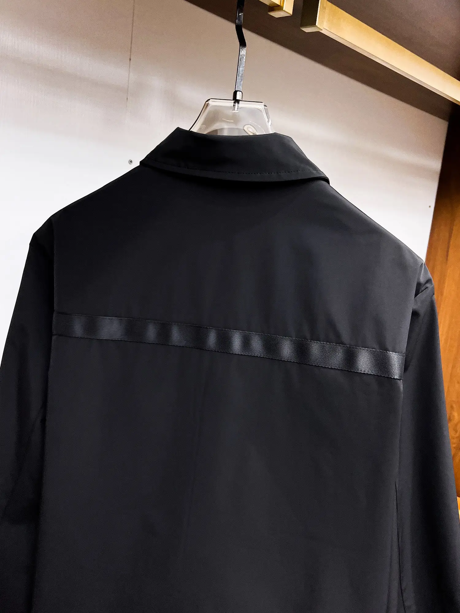 Logo-Appliqué Zip-Up Harrington Jacket D39015097 — view 11