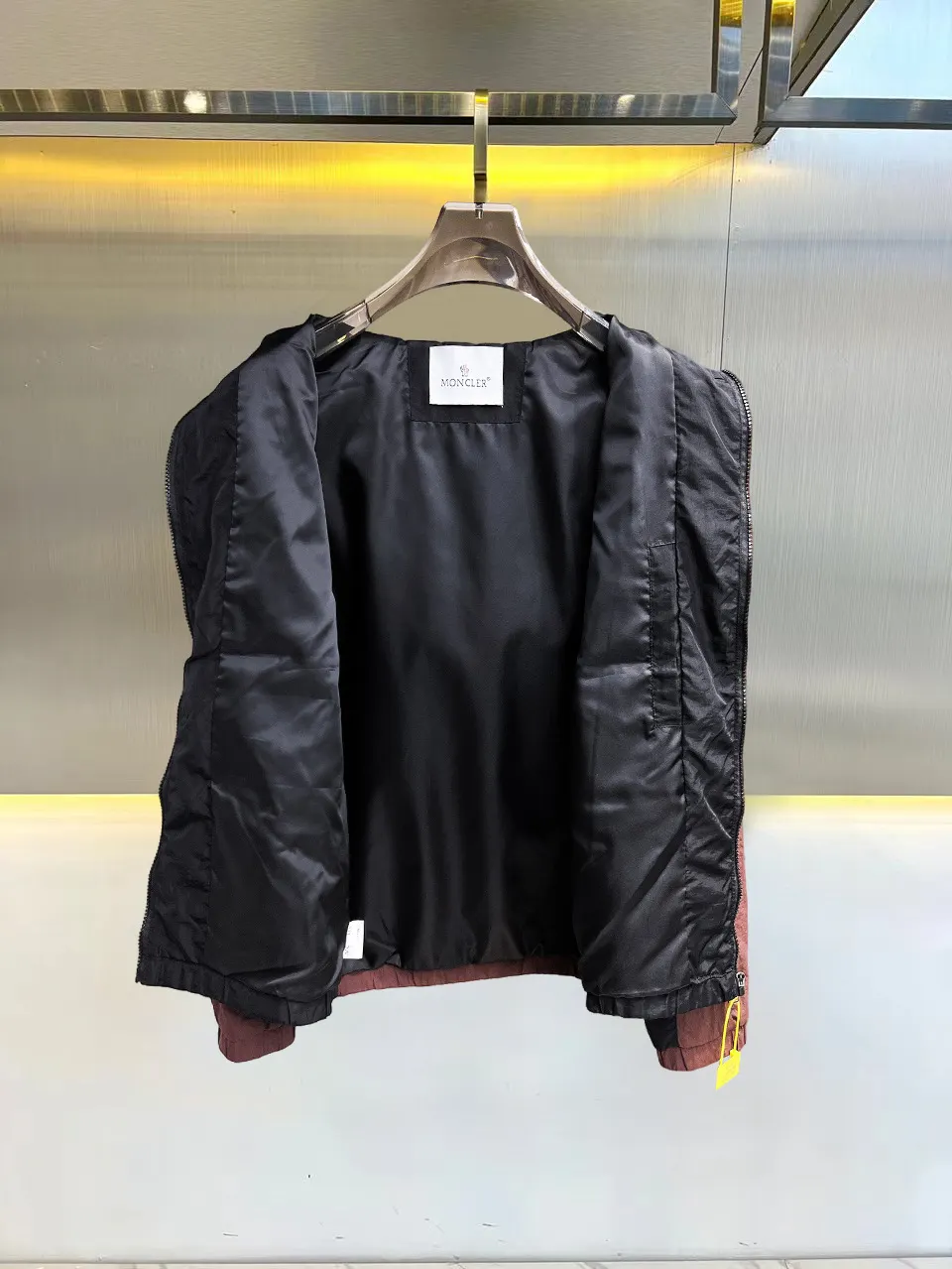 Moncler Color-Block Hooded Windbreaker Jacket D39015095 — view 3
